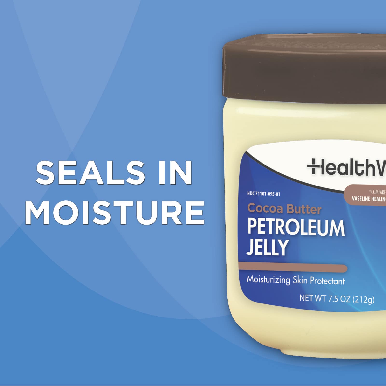 HealthWise Cocoa Butter Scented Petroleum Jelly 7.5 oz - Image 4