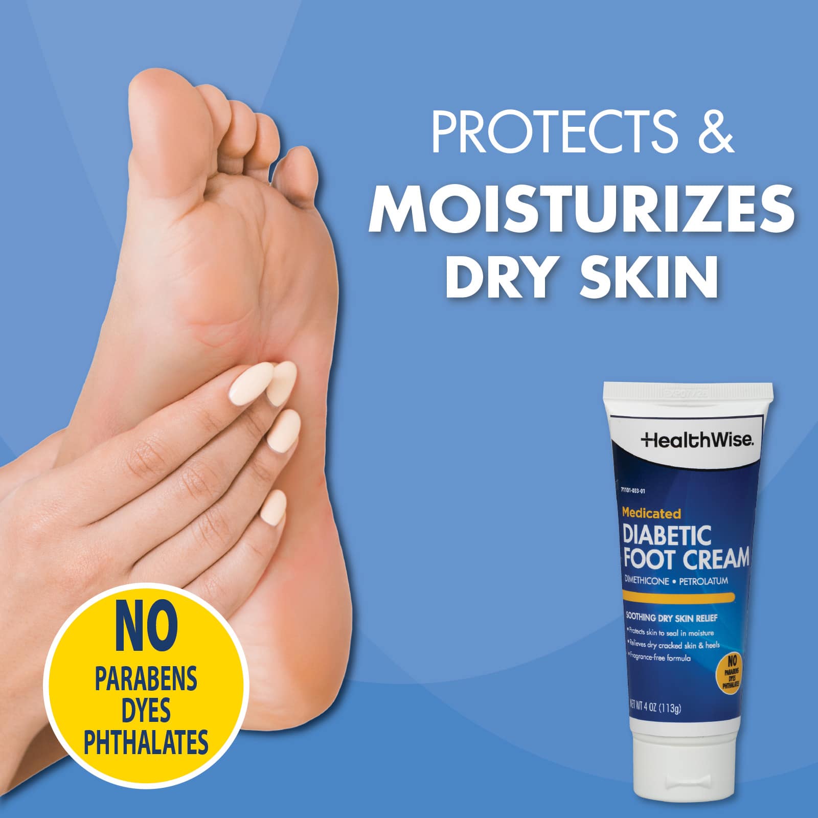 HealthWise Medicated Diabetic Foot Cream - Image 2