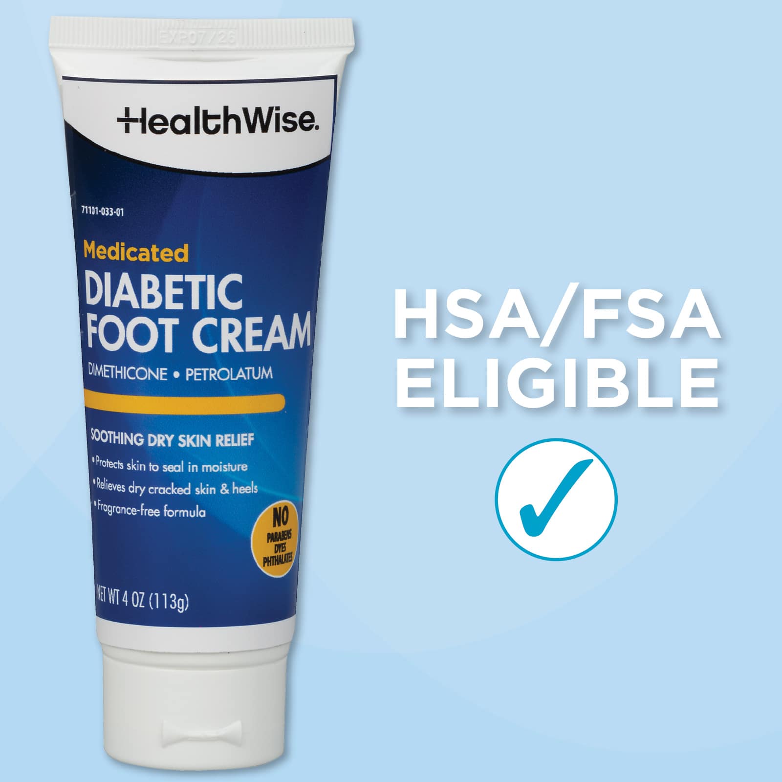 HealthWise Medicated Diabetic Foot Cream - Image 8