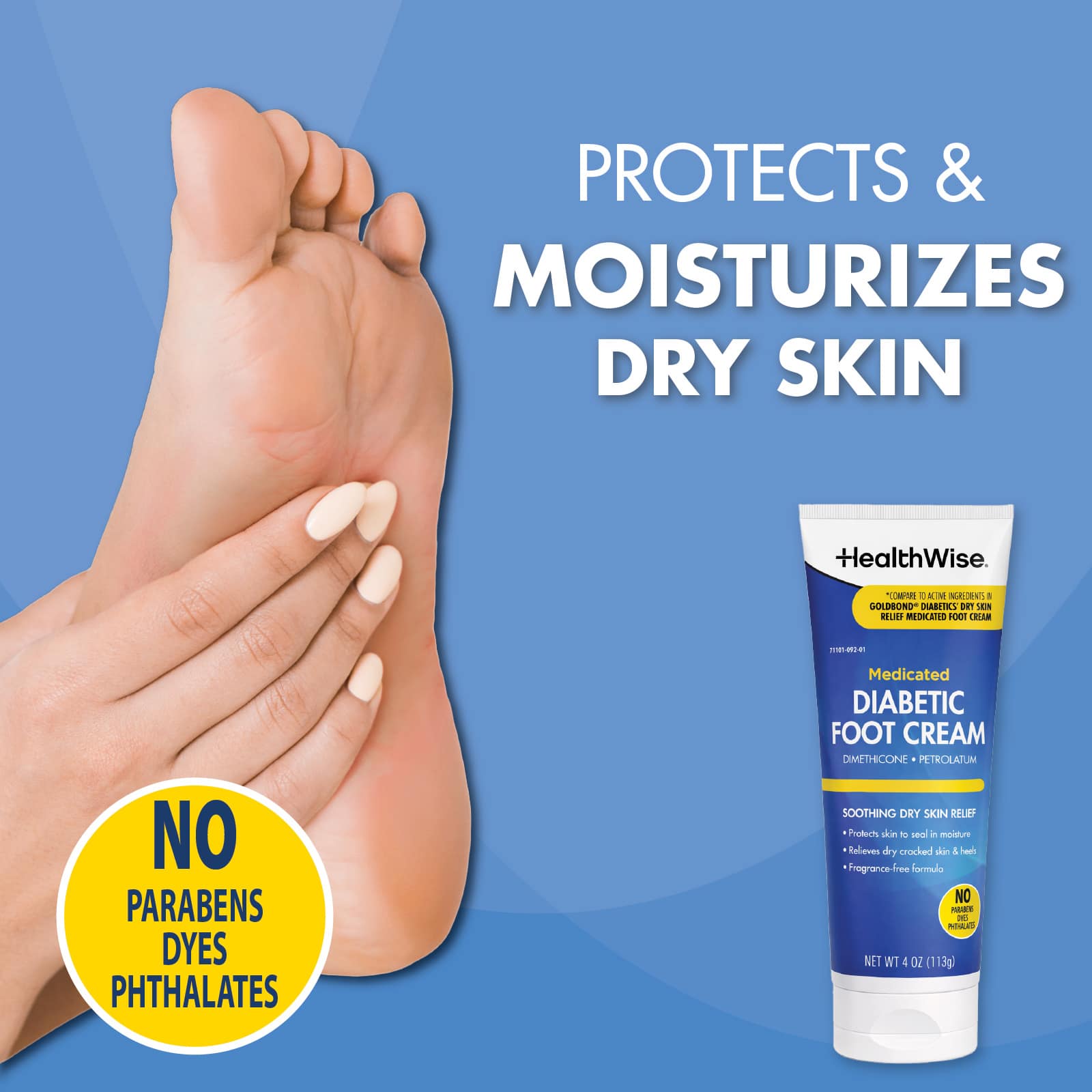HealthWise Medicated Diabetic Foot Cream - Image 2
