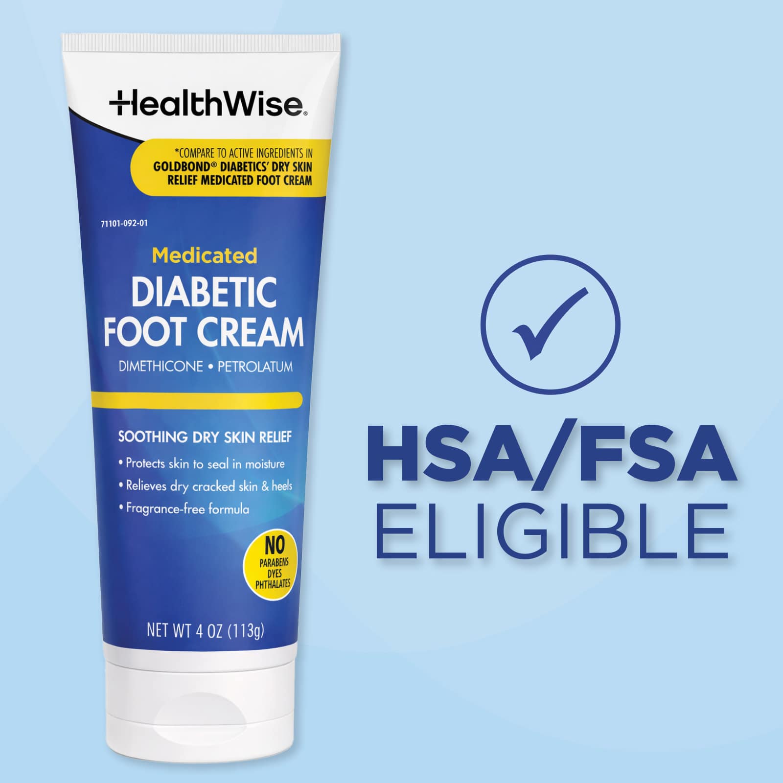HealthWise Medicated Diabetic Foot Cream - Image 8