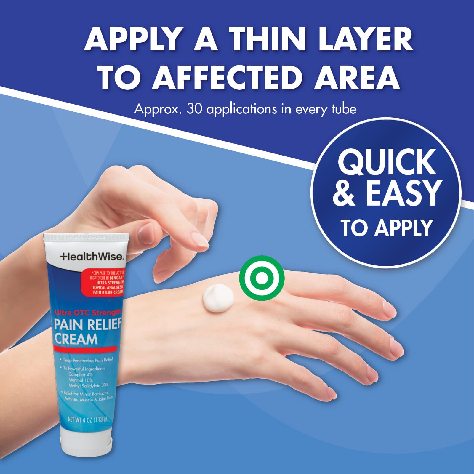 HealthWise Pain Relief Cream Ultra OTC Strength - Image 7
