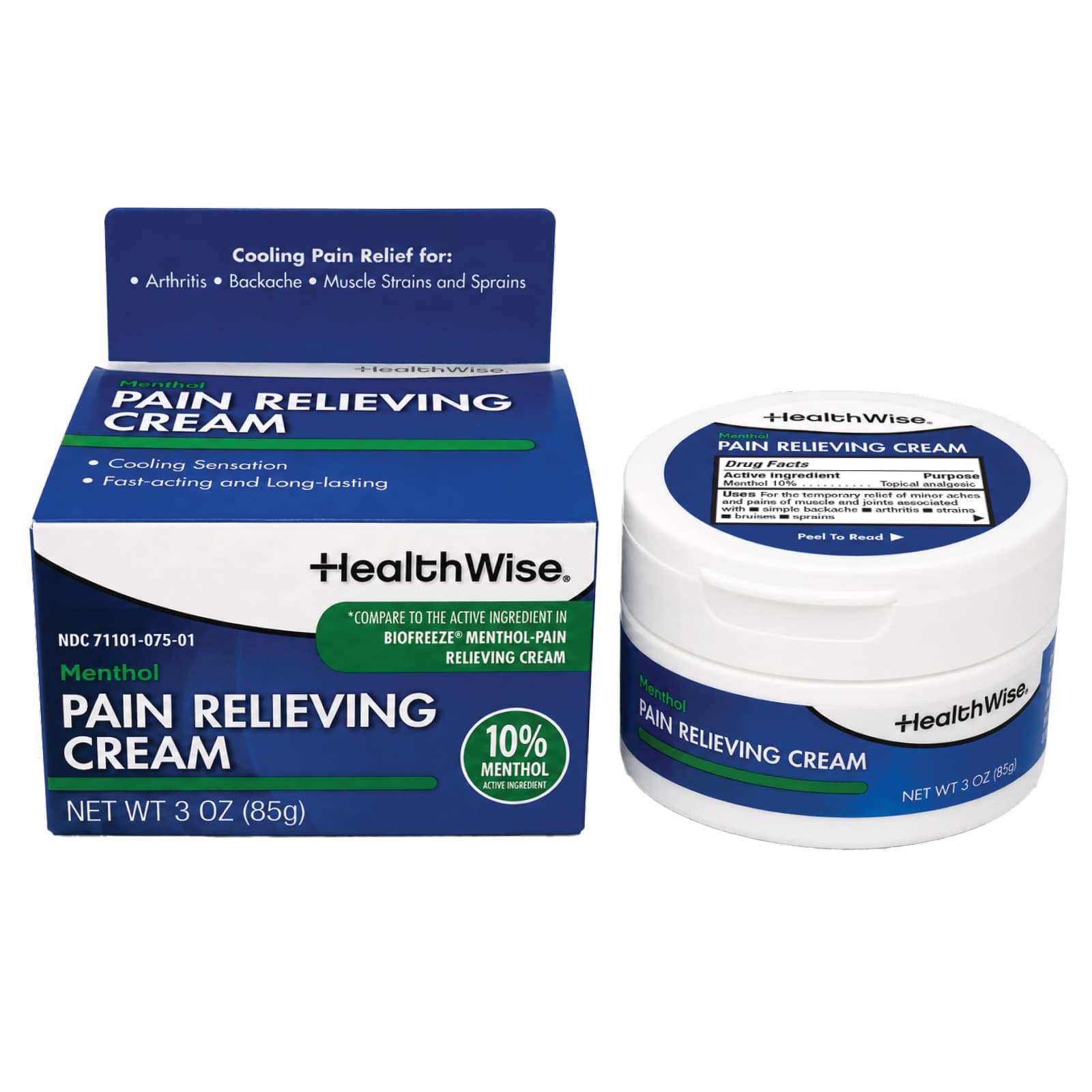 HealthWise Menthol Pain Relieving Cream