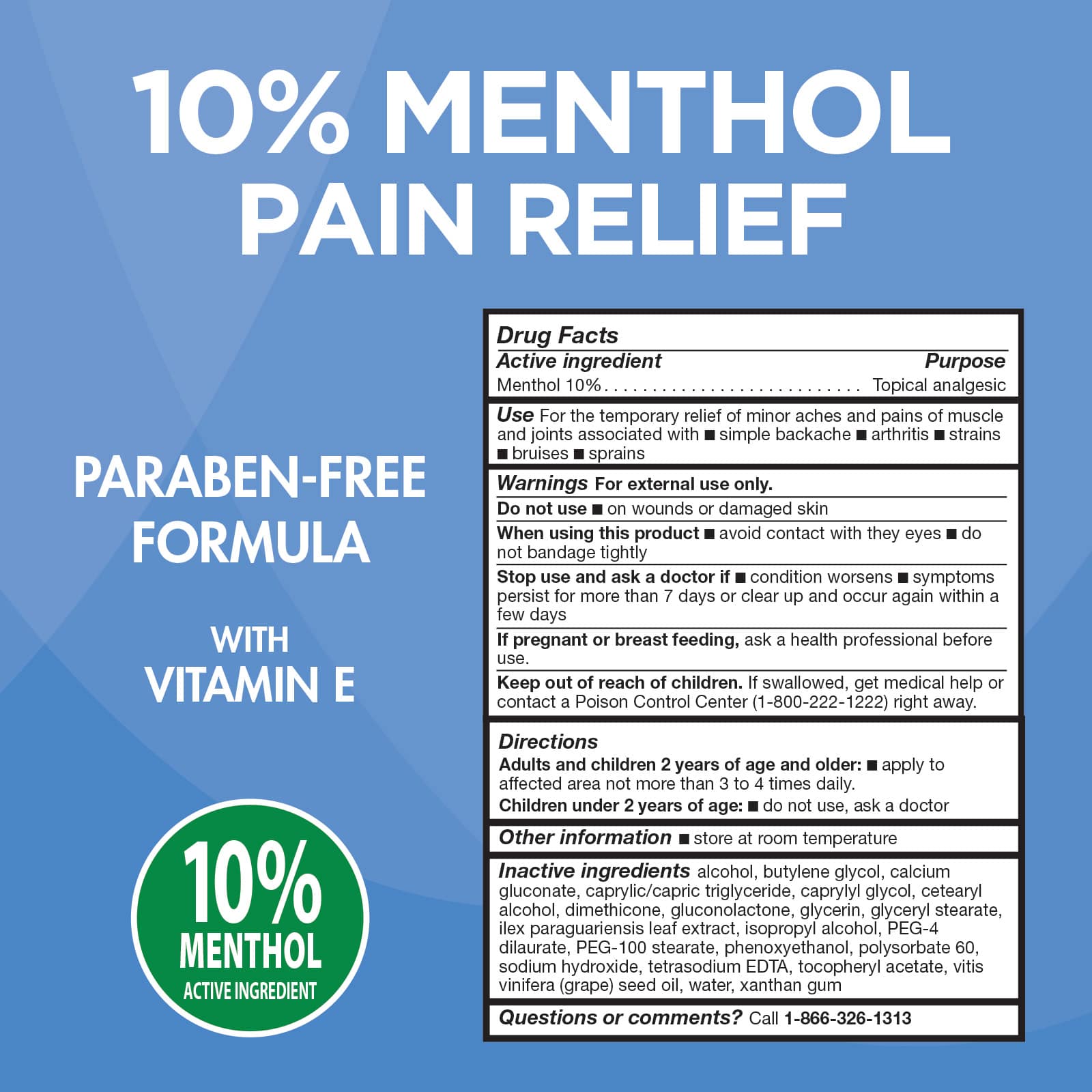 HealthWise Menthol Pain Relieving Cream - Image 2