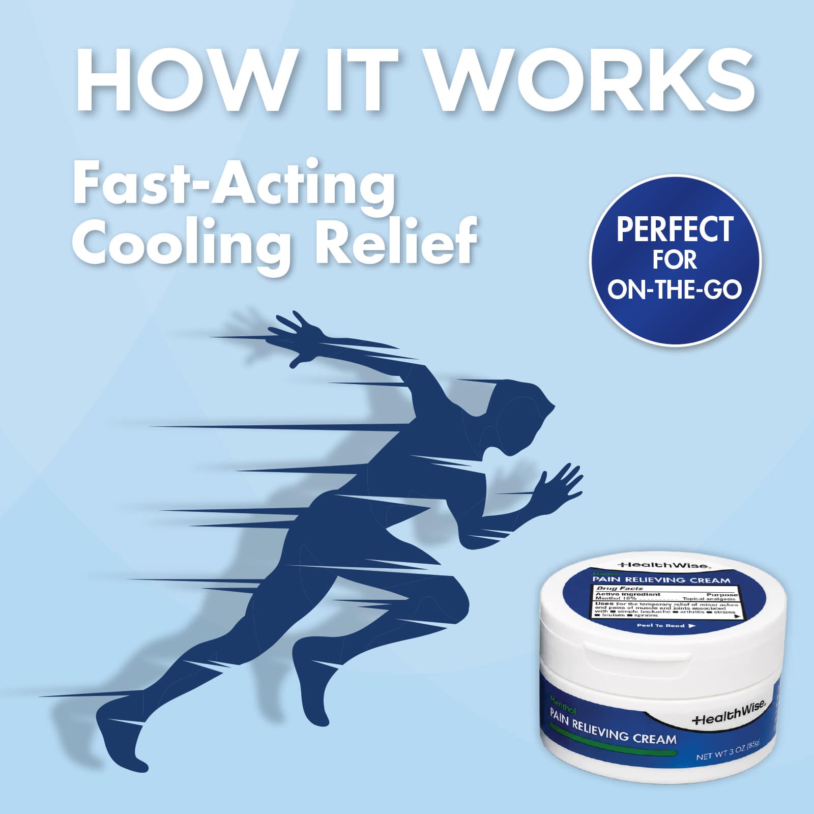 HealthWise Menthol Pain Relieving Cream - Image 6