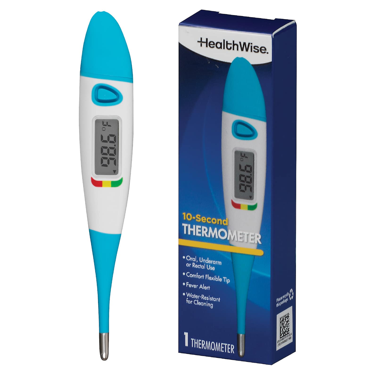 Healthwise Digital Thermometer 10-Second Flexible Tip