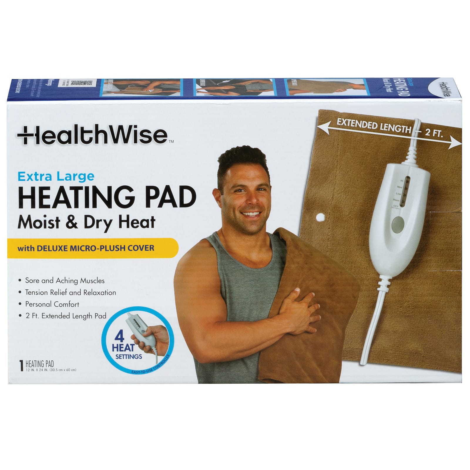 HealthWise Deluxe Extra Large Heating Pad - Image 3