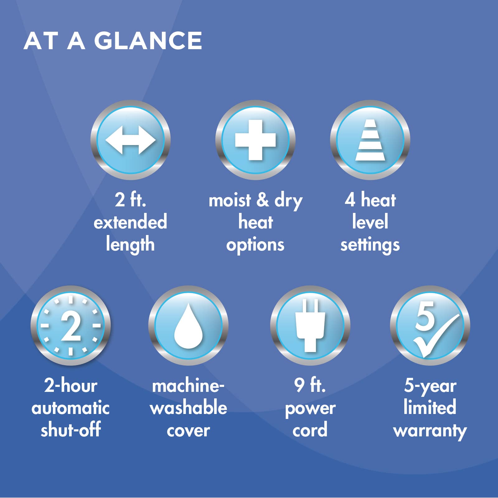 HealthWise Deluxe Extra Large Heating Pad - Image 4