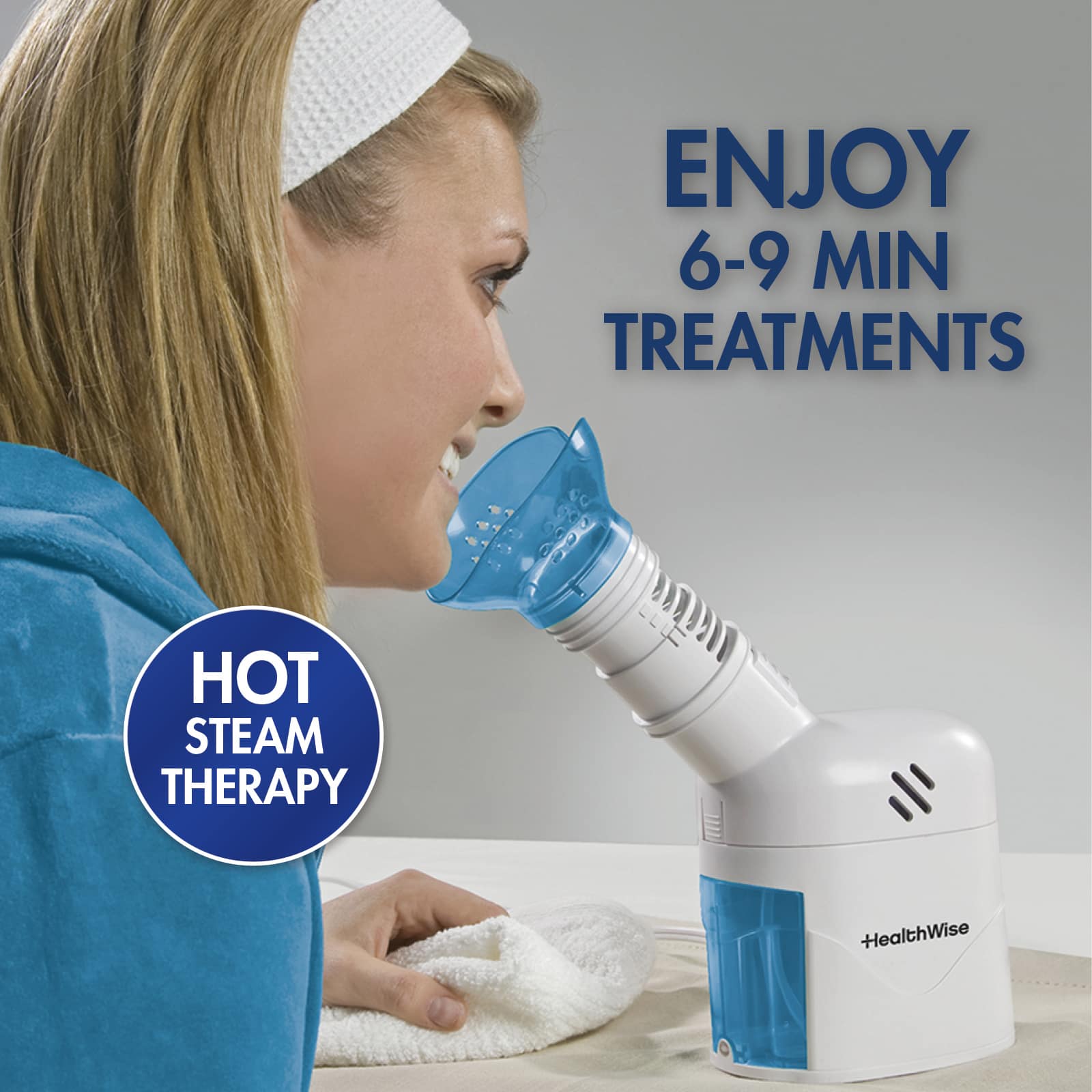 HealthWise Steam Inhaler Respiratory Vapor Therapy System - Image 4