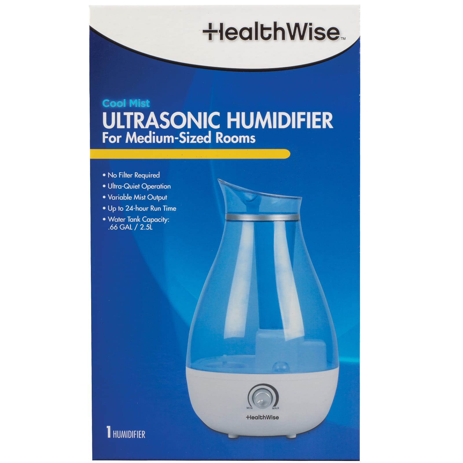 HealthWise Cool Mist Ultrasonic Humidifier - Image 2