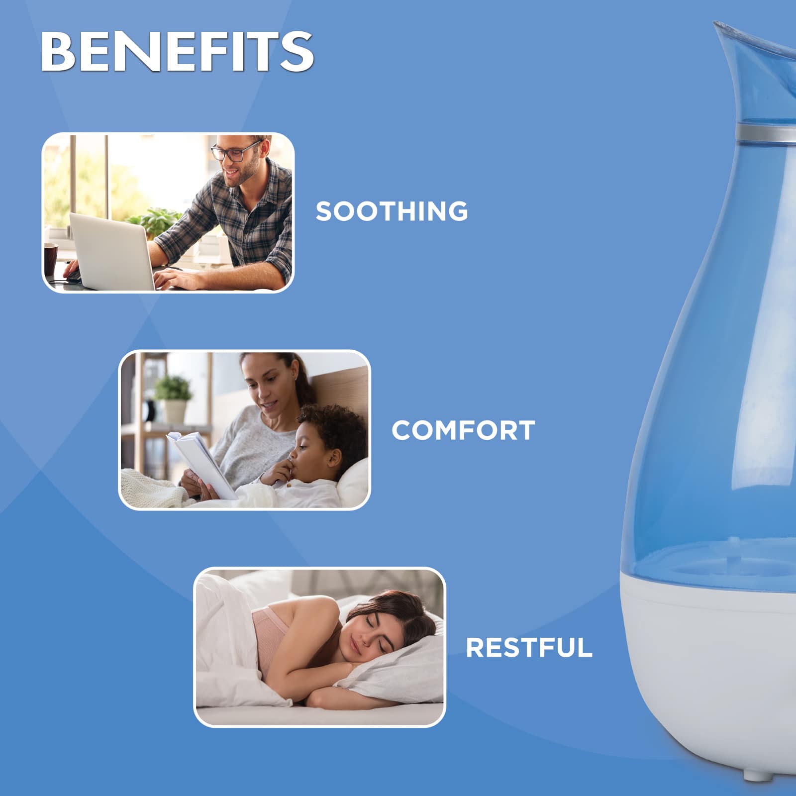 HealthWise Cool Mist Ultrasonic Humidifier - Image 6