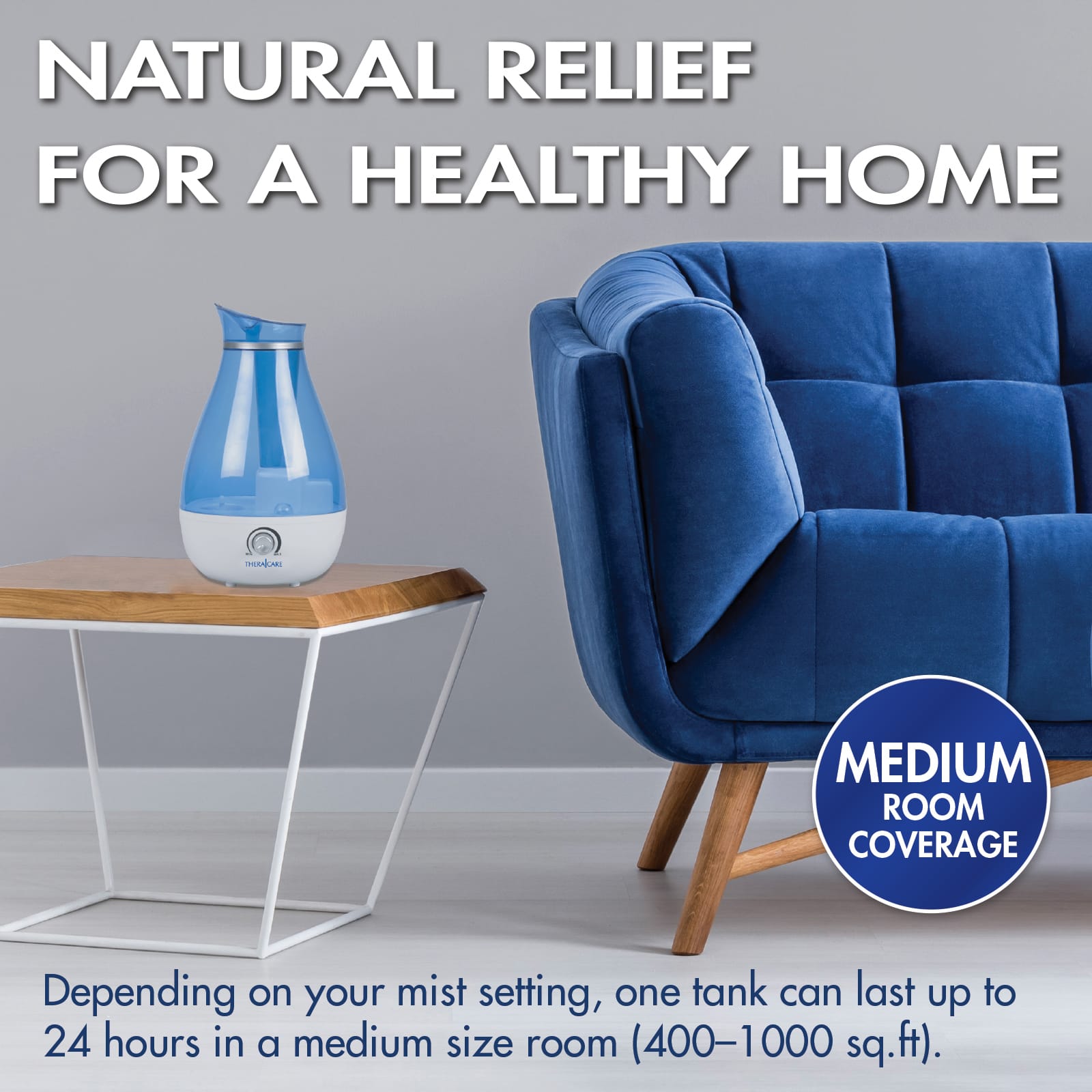 HealthWise Cool Mist Ultrasonic Humidifier - Image 4