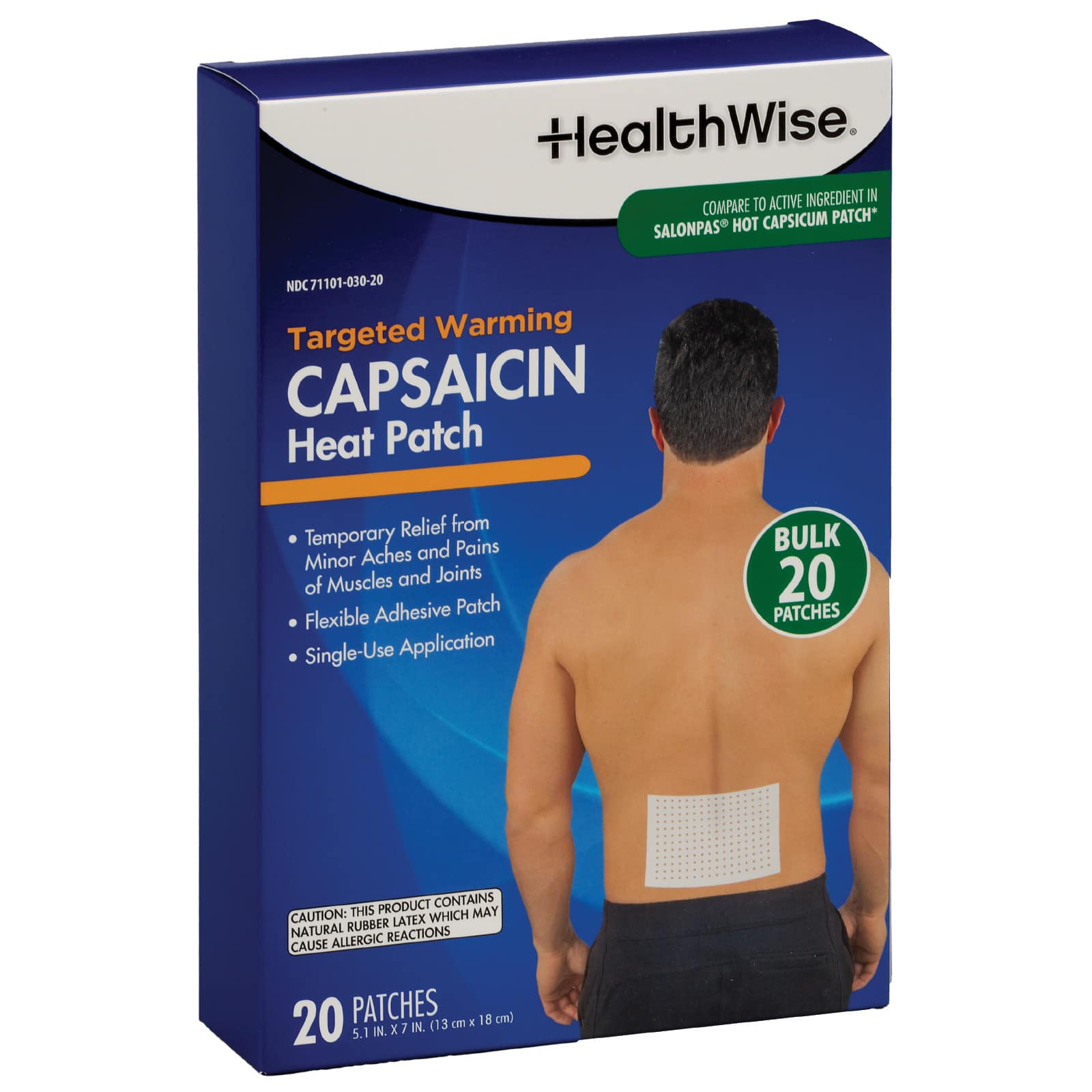HealthWise Targeted Warming Capsaicin Heat Patch