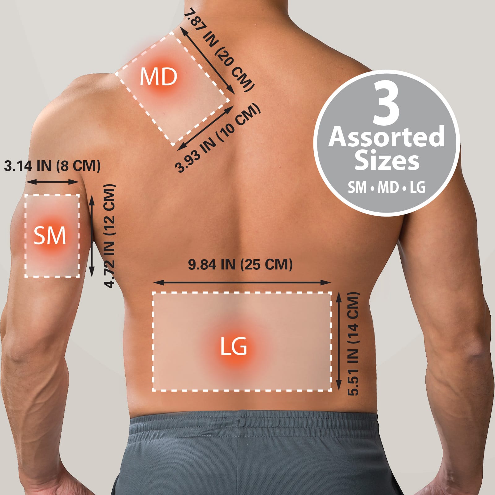 HealthWise Lidocaine Pain Patch Assorted Sizes - Image 5