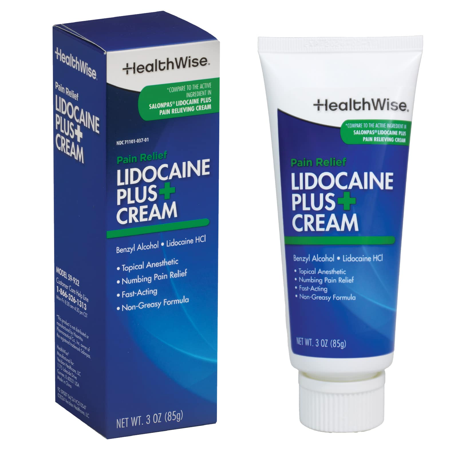 HealthWise Lidocaine Plus+ Cream