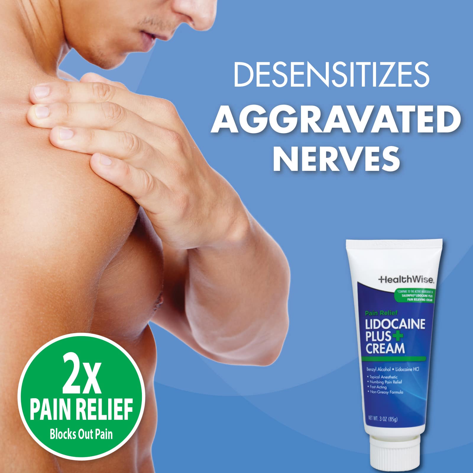 HealthWise Lidocaine Plus+ Cream - Image 2