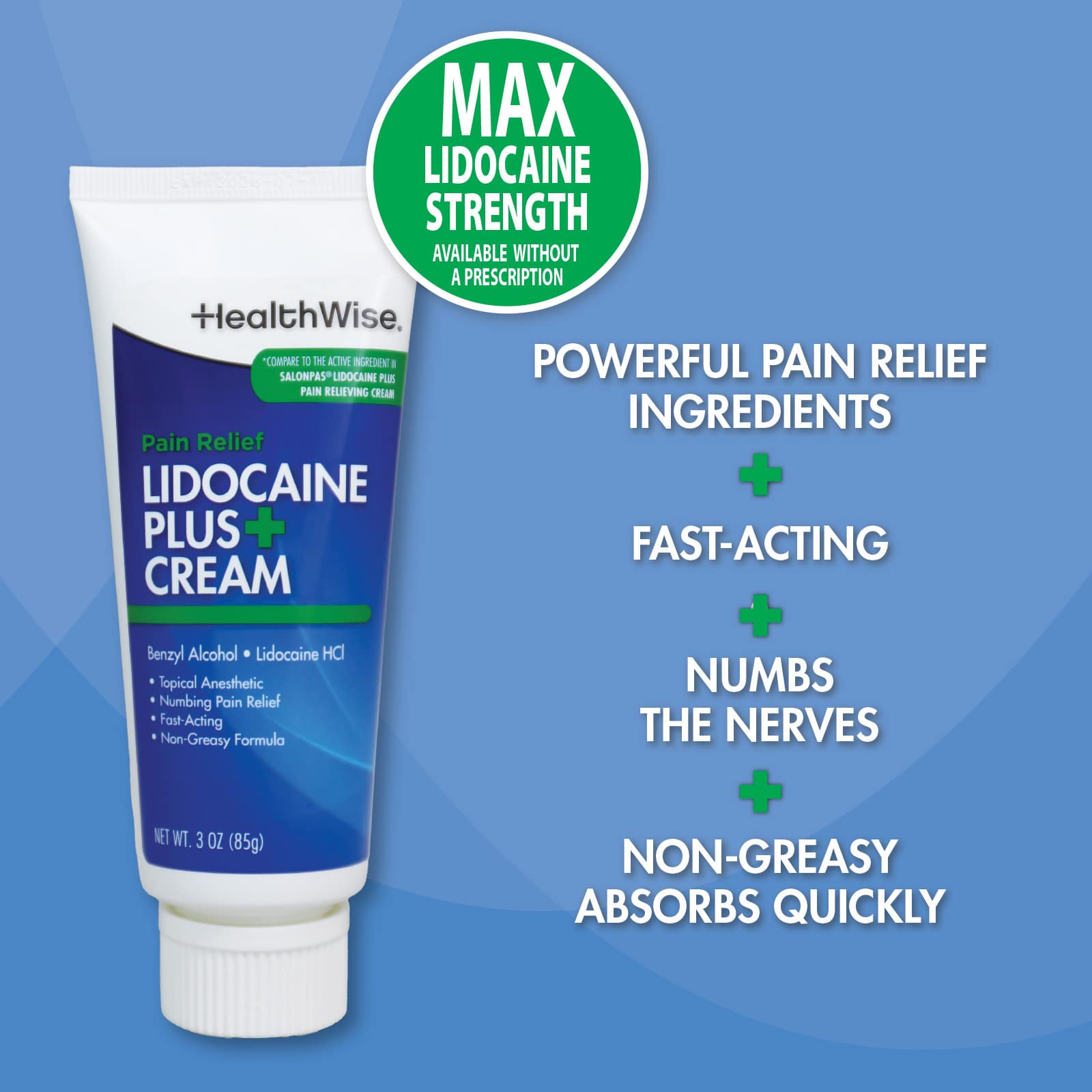 HealthWise Lidocaine Plus+ Cream - Image 5