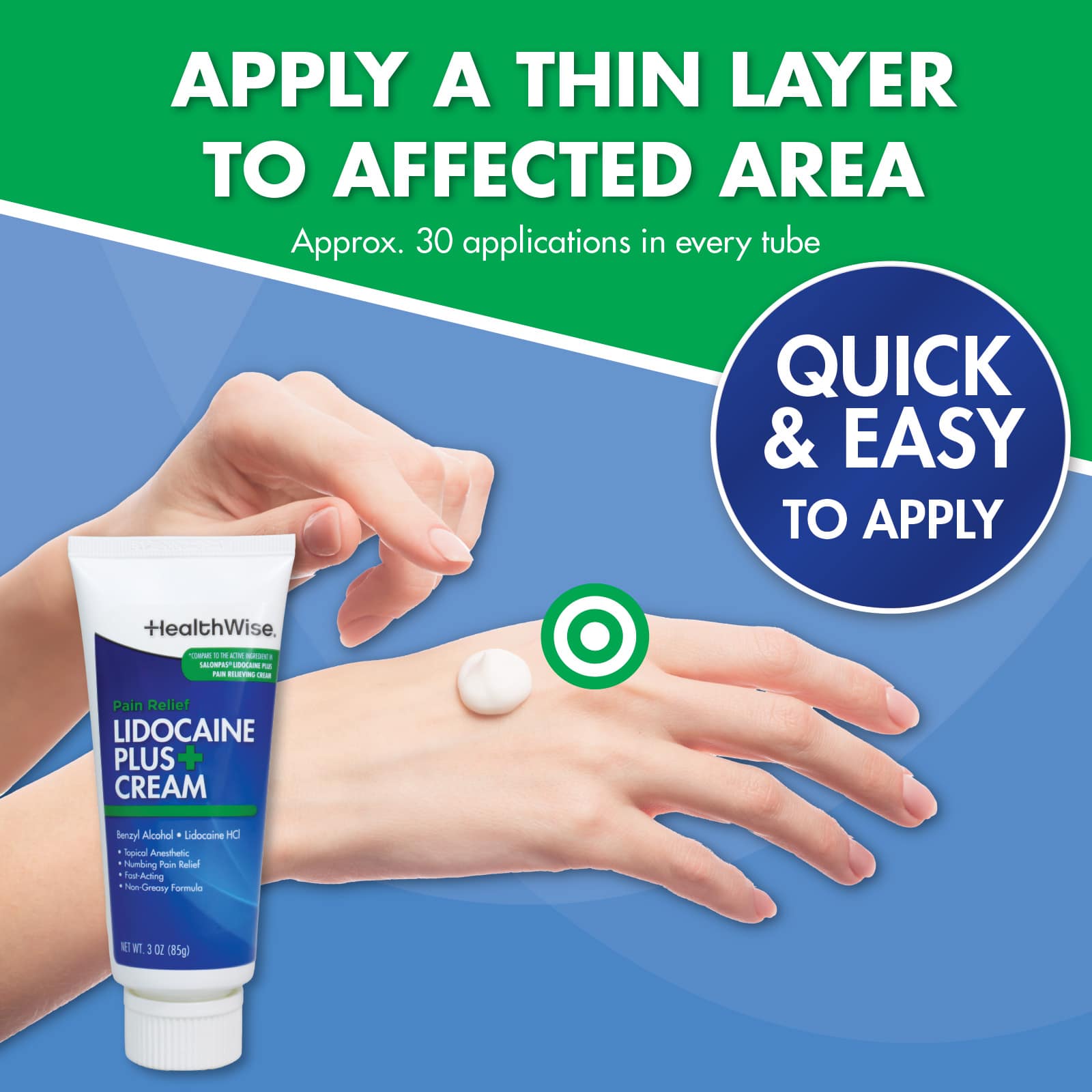 HealthWise Lidocaine Plus+ Cream - Image 6