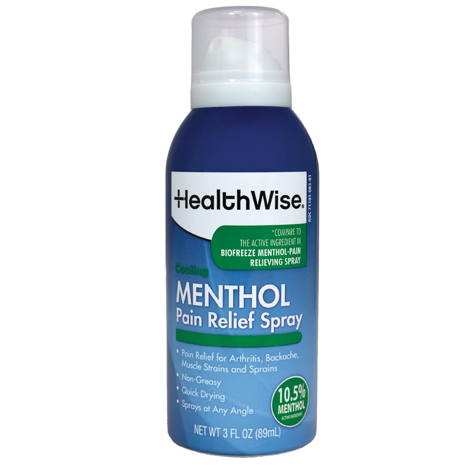 HealthWise Cold Hot Menthol Pain Relief Spray