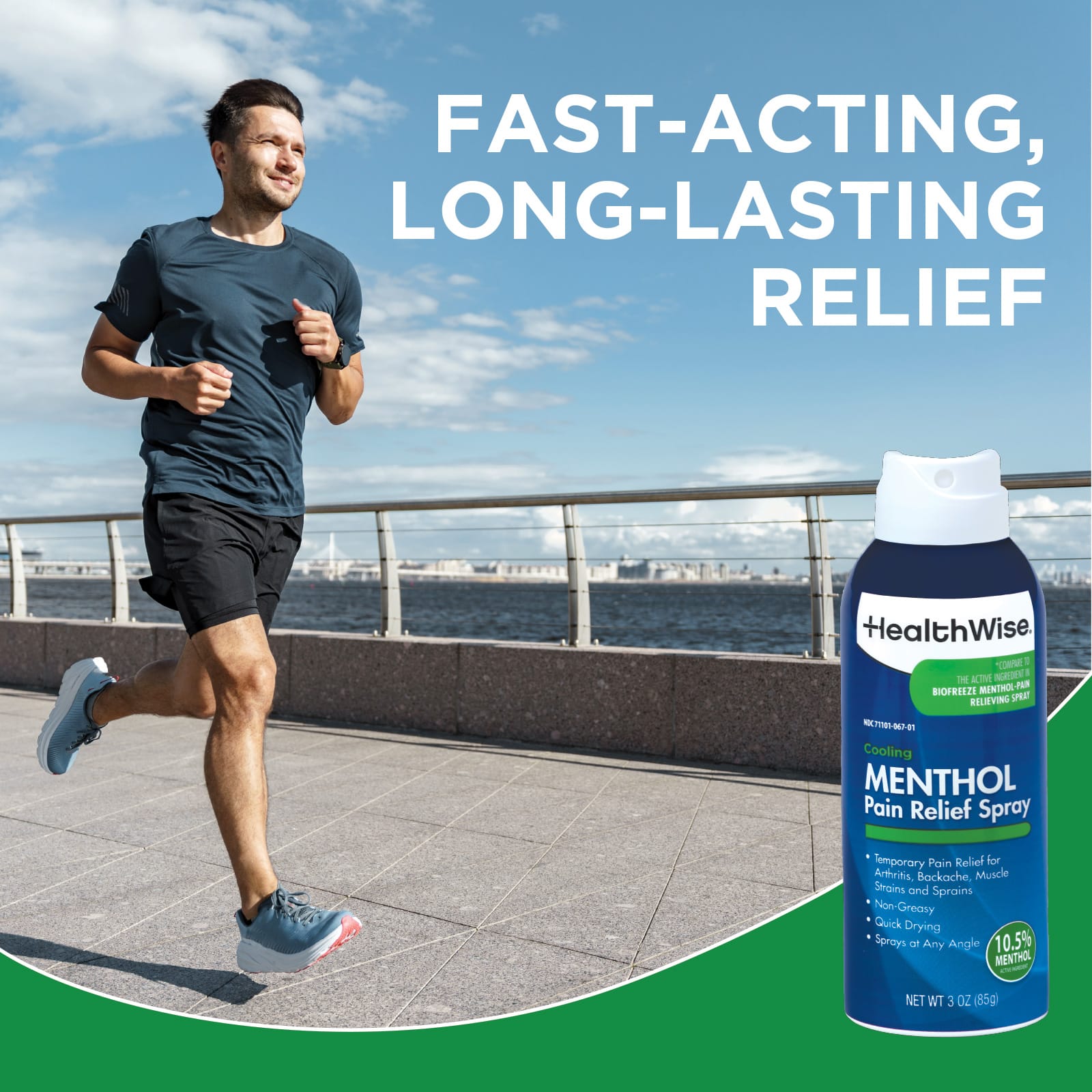 HealthWise Cold Hot Menthol Pain Relief Spray - Image 4