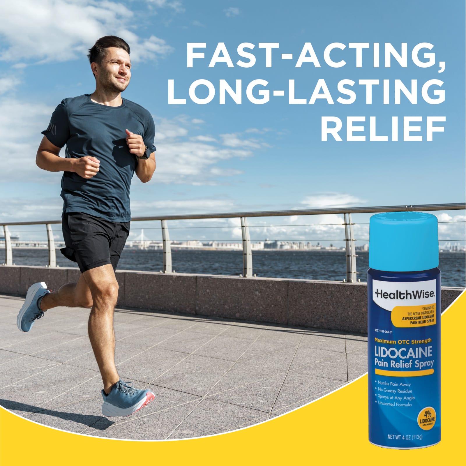 HealthWise 4 % Lidocaine Pain Relief Spray - Image 4