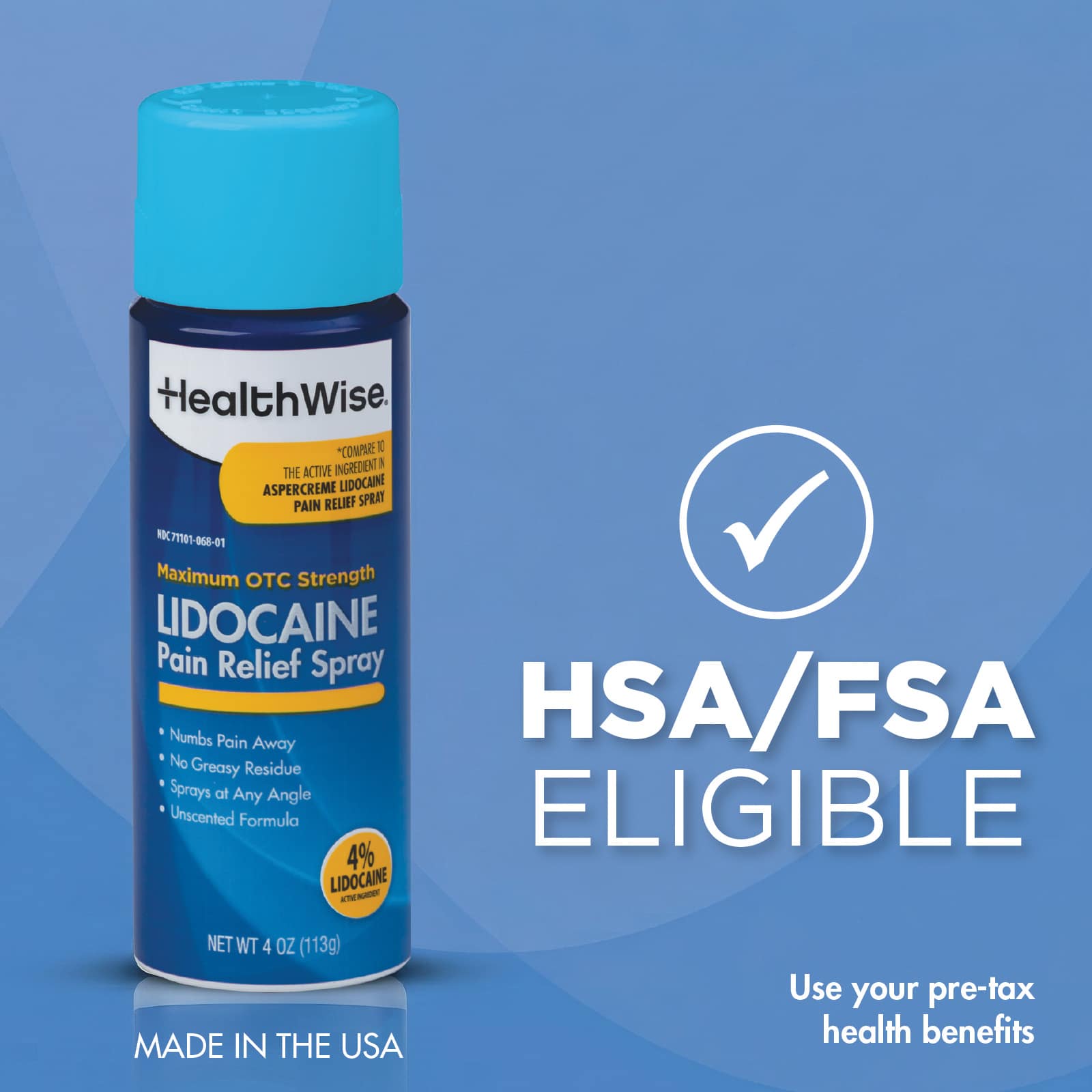 HealthWise 4 % Lidocaine Pain Relief Spray - Image 9
