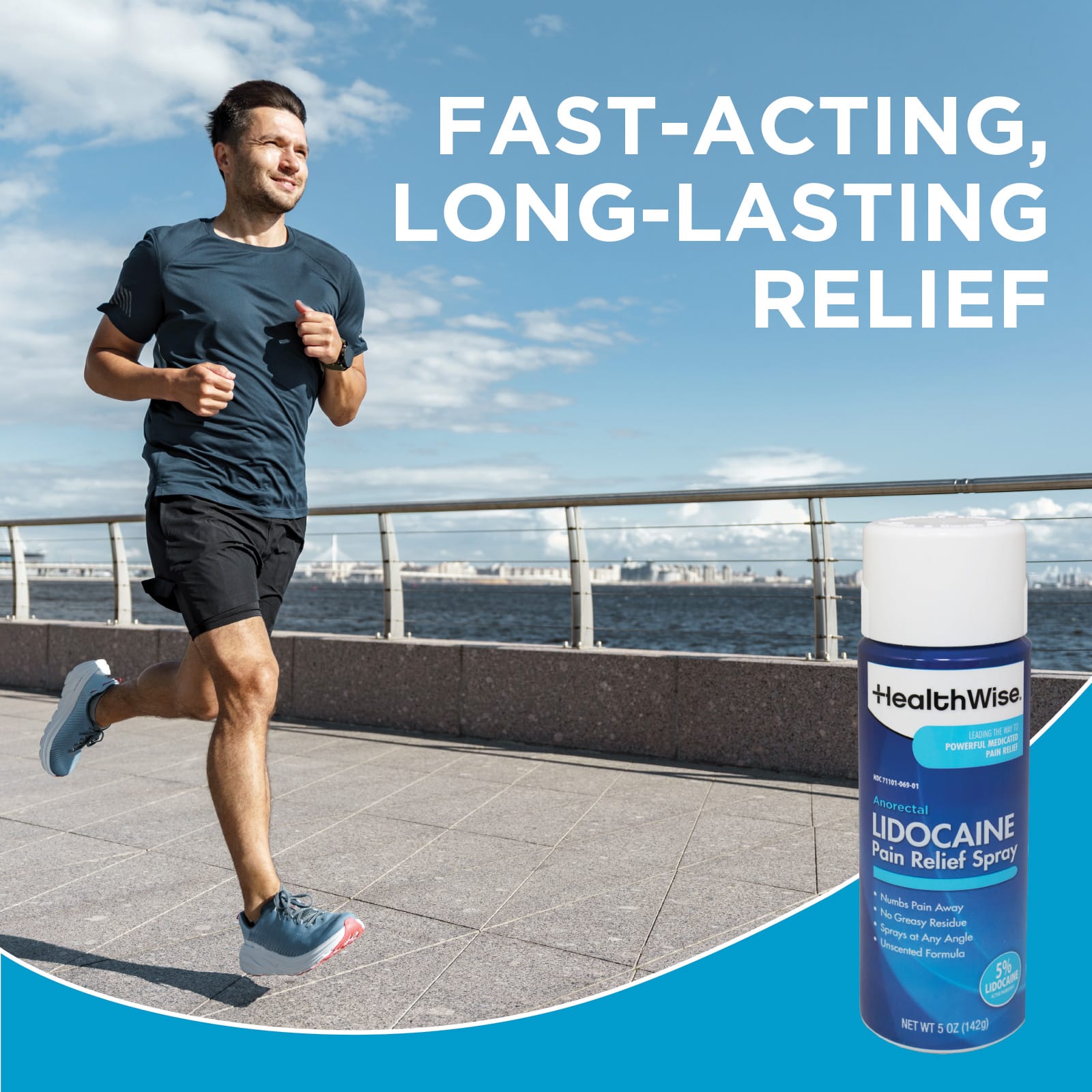 HealthWise 5% Lidocaine Anorectal Pain Relief Spray - Image 4