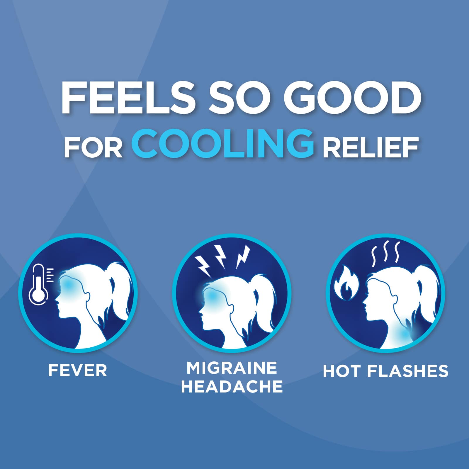 HealthWise Instant Cool Gel Patches Migraine & Fever Relief - Image 2