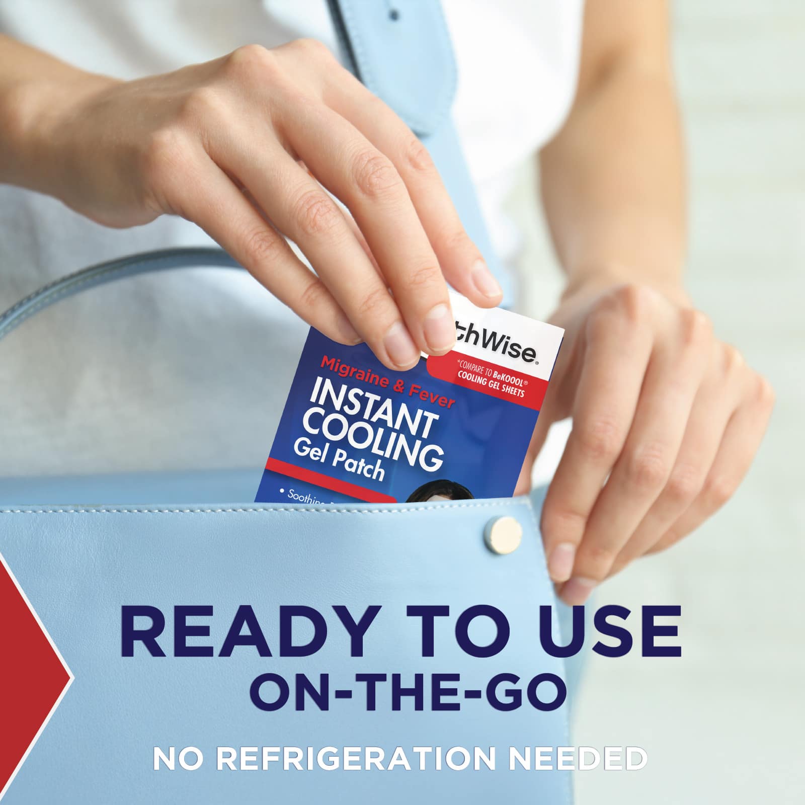 HealthWise Instant Cool Gel Patches Migraine & Fever Relief - Image 7