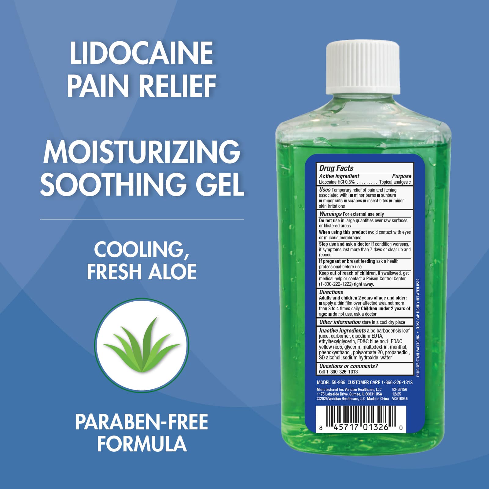HealthWise Soothing Lidocaine Gel with Aloe Vera - Image 2
