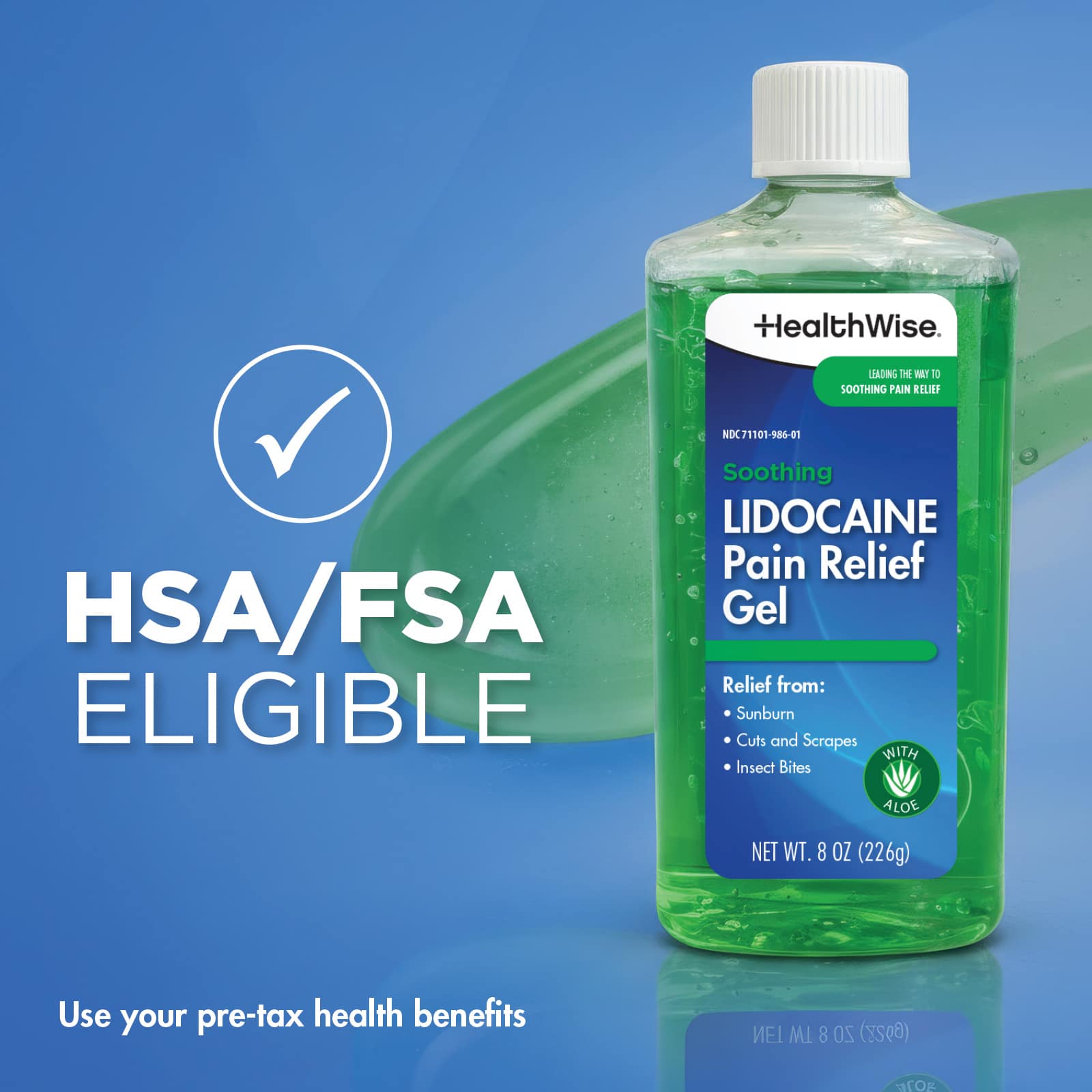 HealthWise Soothing Lidocaine Gel with Aloe Vera - Image 9