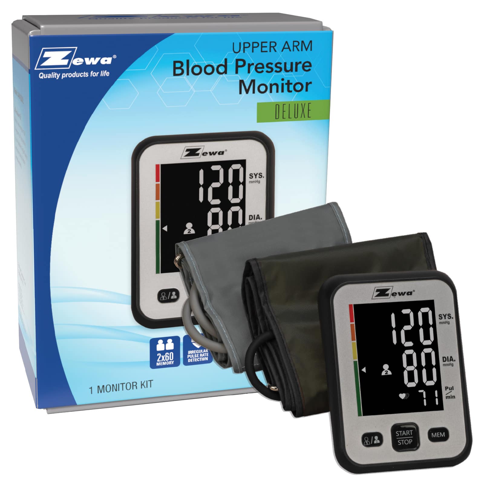 Zewa XL Deluxe Automatic Arm Blood Pressure Monitor