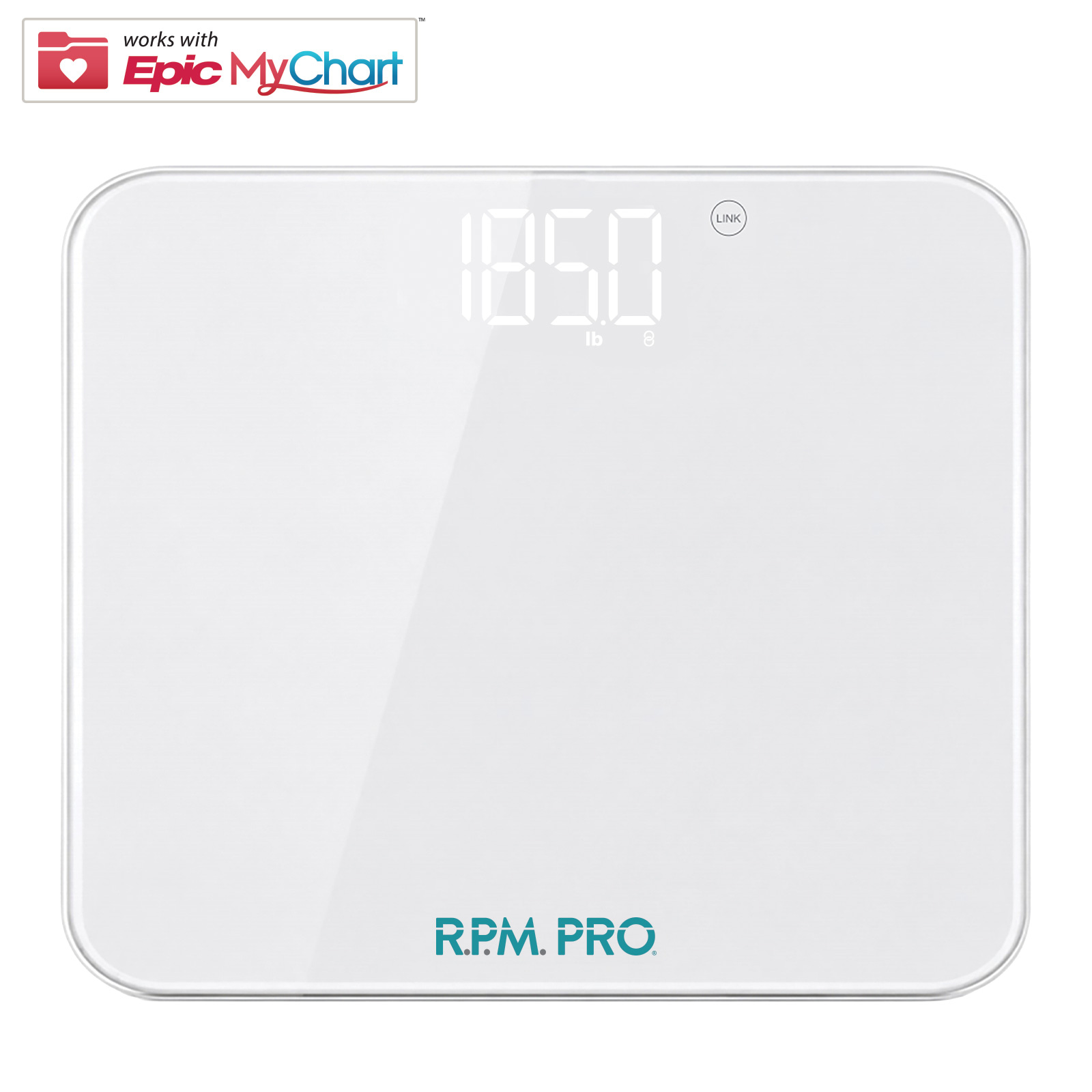 RPM PRO Epic MyChart Wide Platform Digital Weight Scale