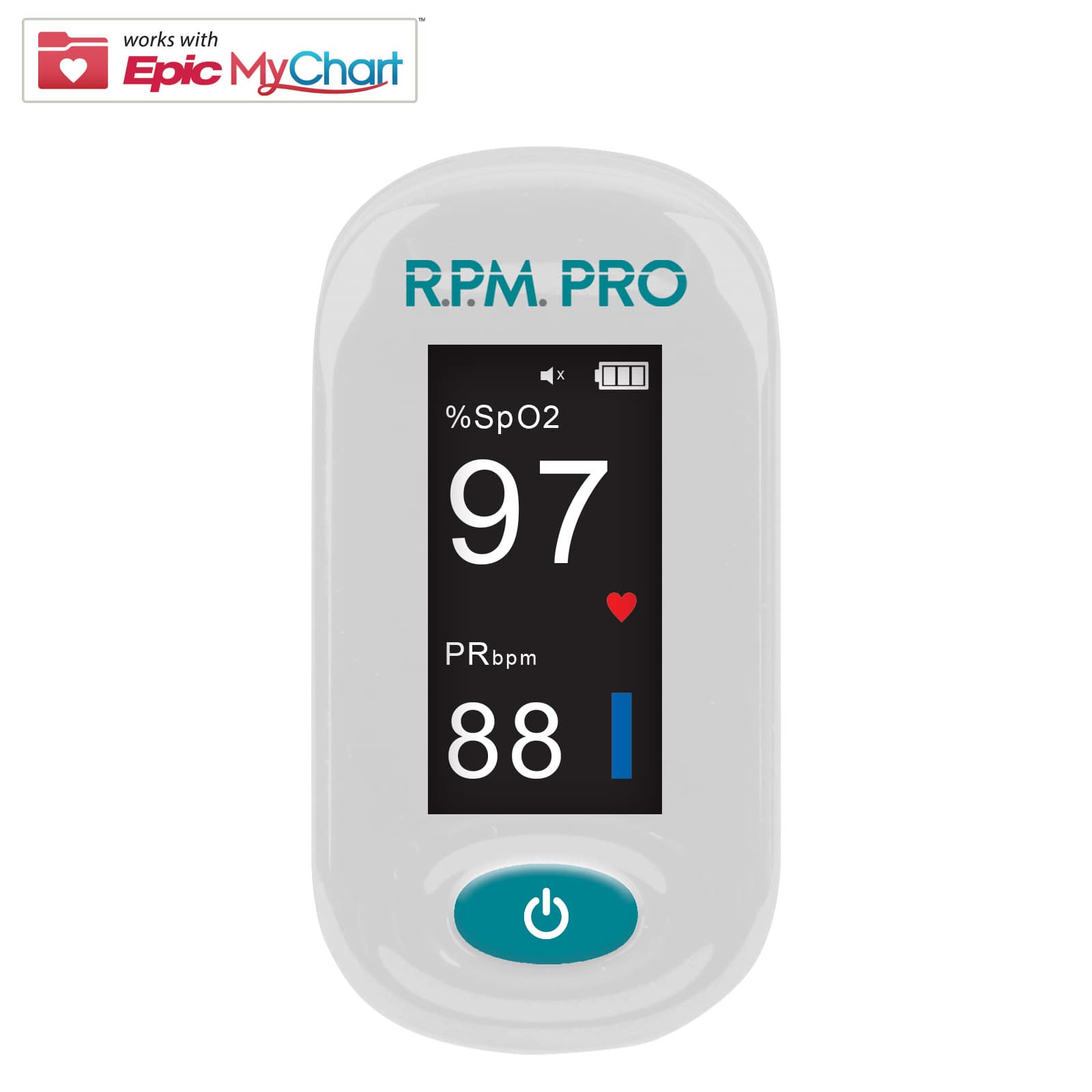 RPM PRO Epic MyChart Pulse Oximeter