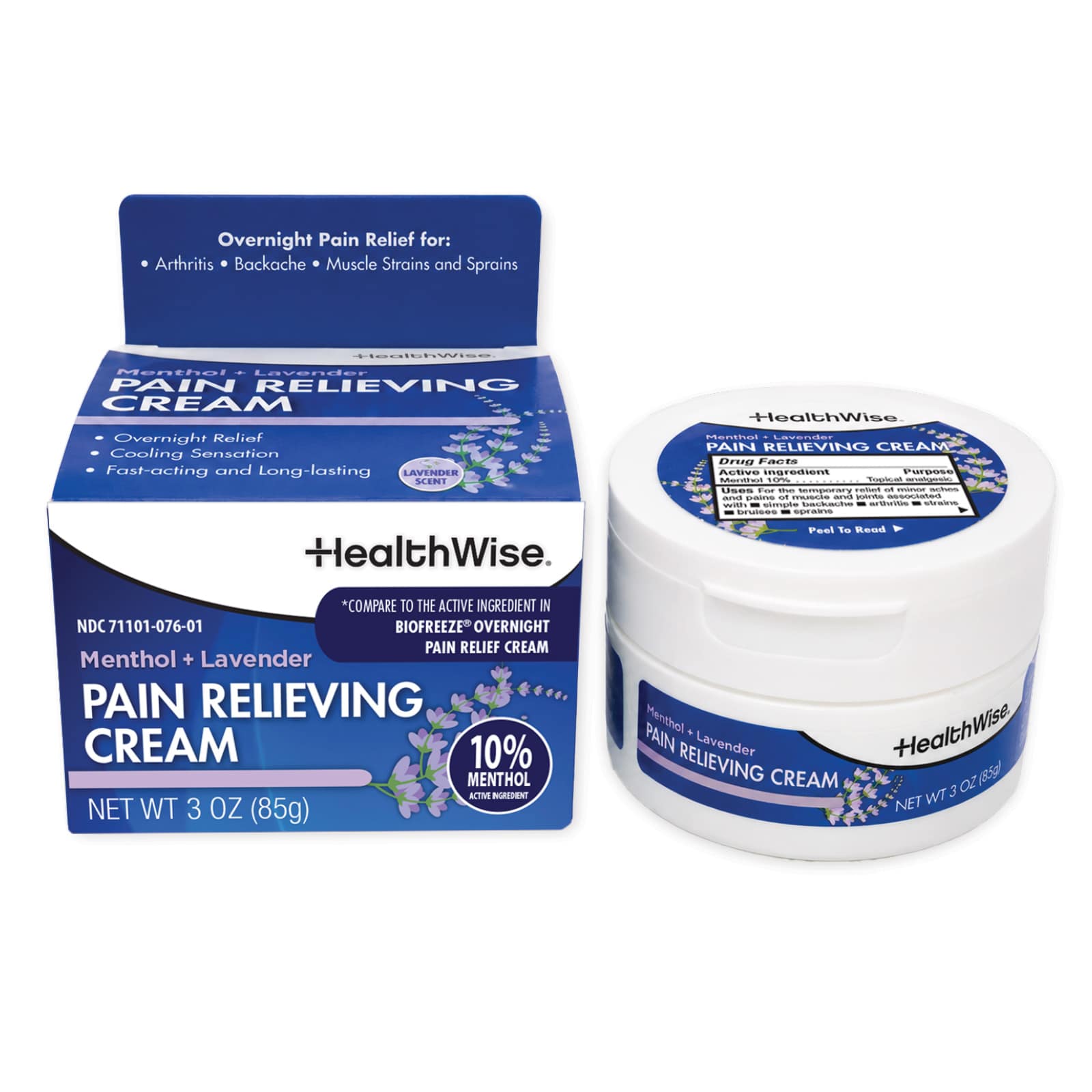 HealthWise Lavender Menthol Pain Relieving Cream