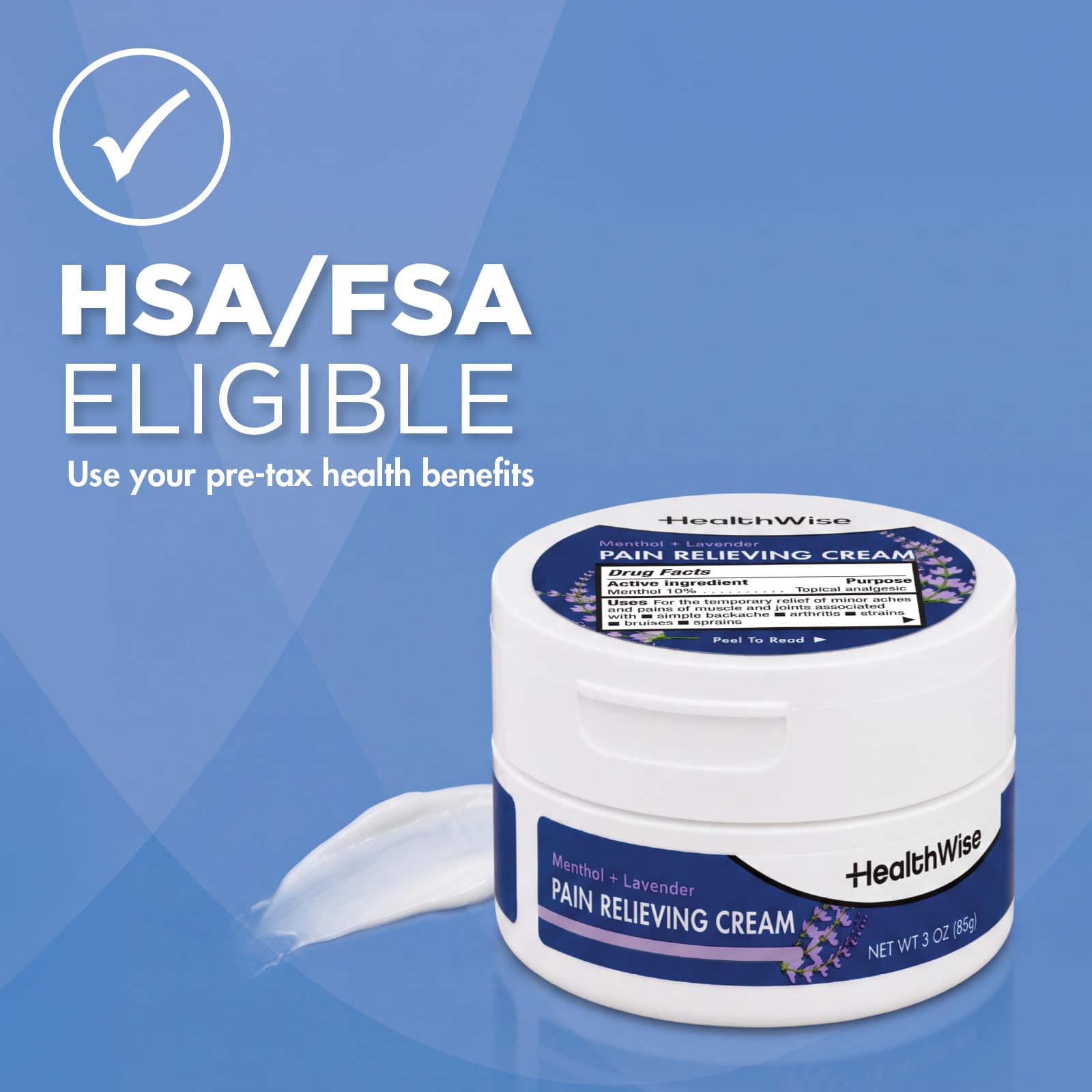 HealthWise Lavender Menthol Pain Relieving Cream - Image 10