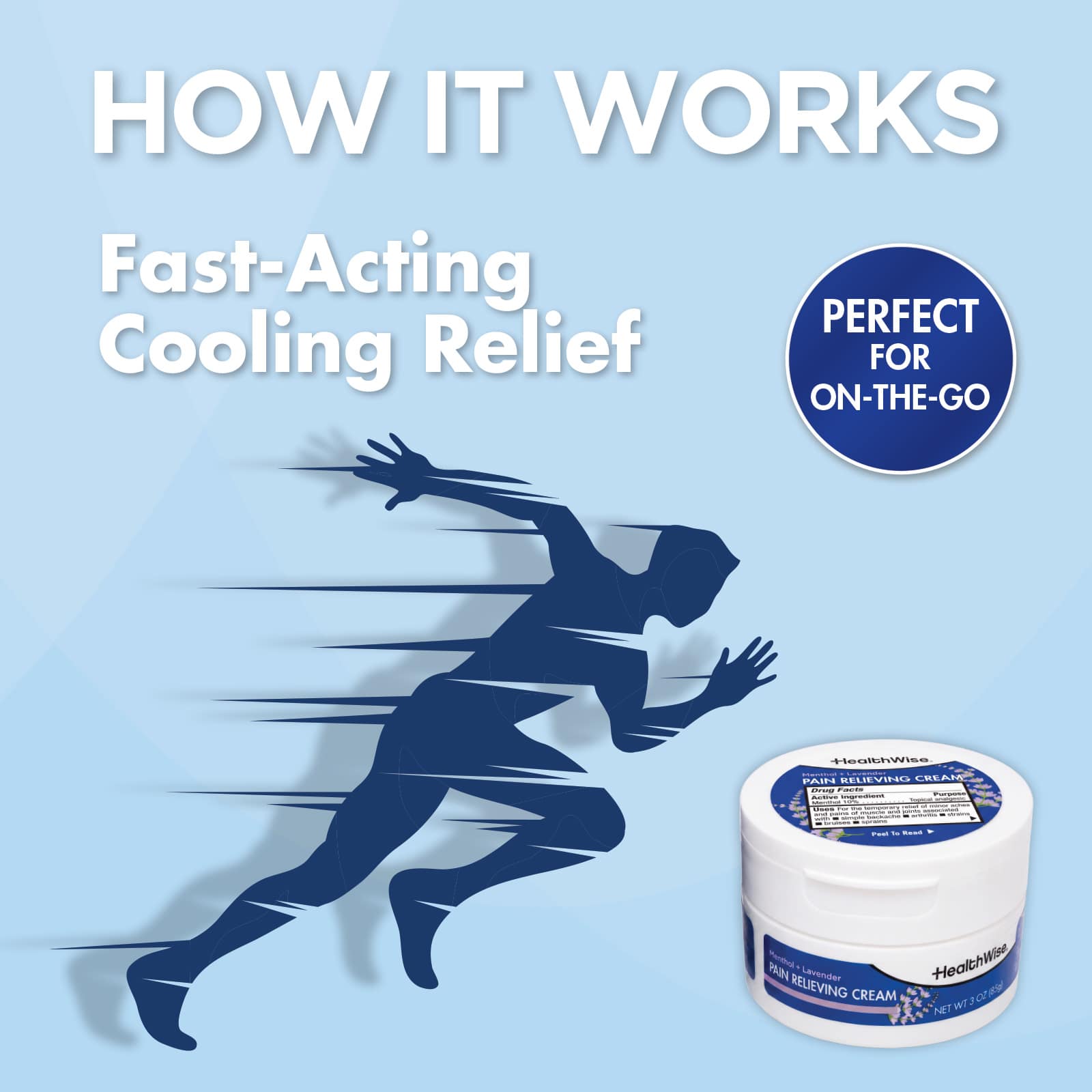 HealthWise Lavender Menthol Pain Relieving Cream - Image 6