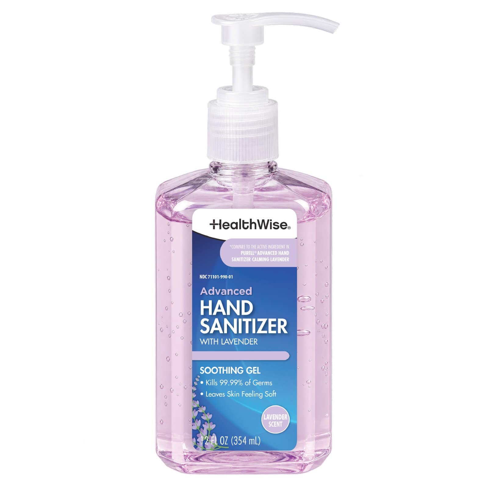 HealthWise Lavender Scented Hand Sanitizer 12oz