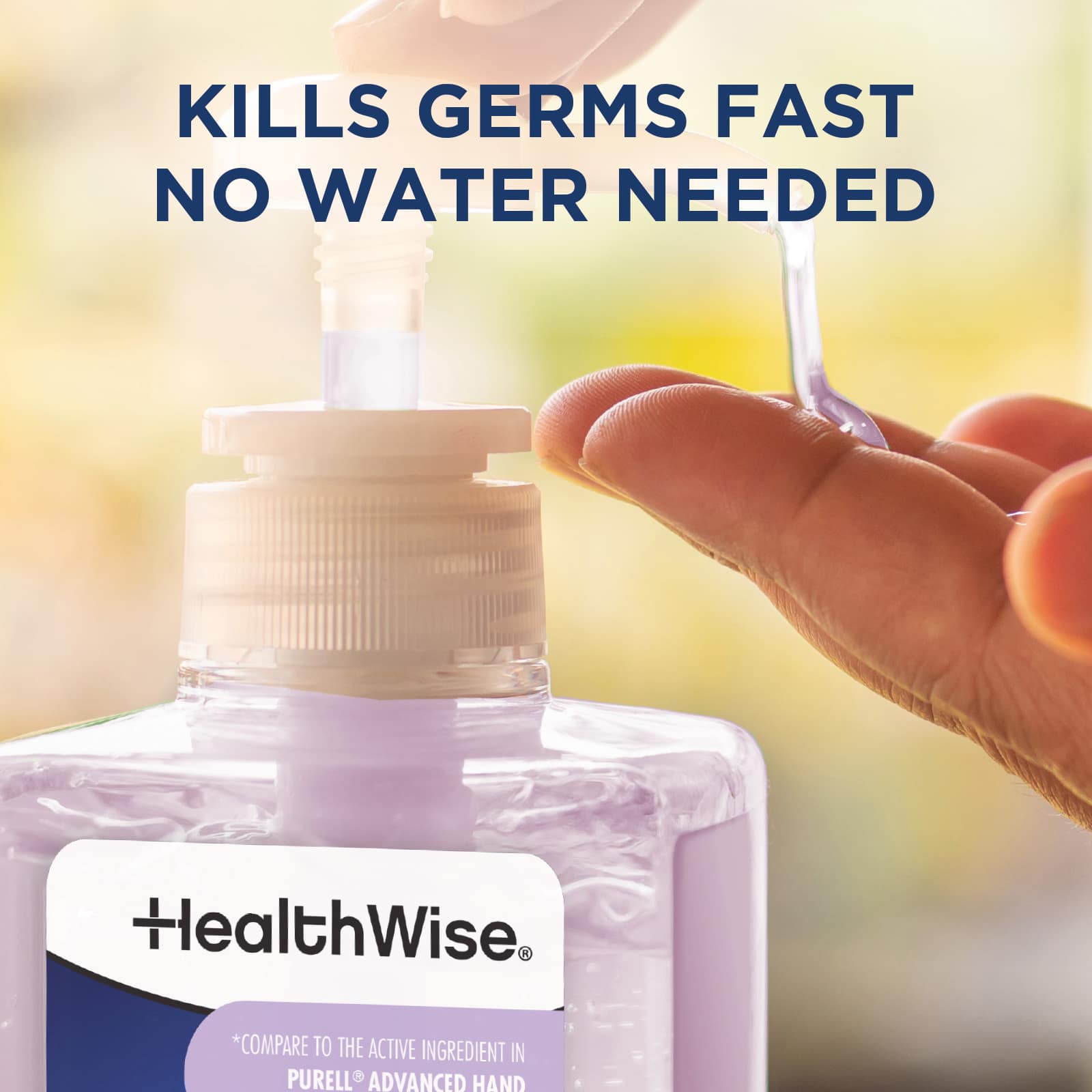 HealthWise Lavender Scented Hand Sanitizer 12oz - Image 5
