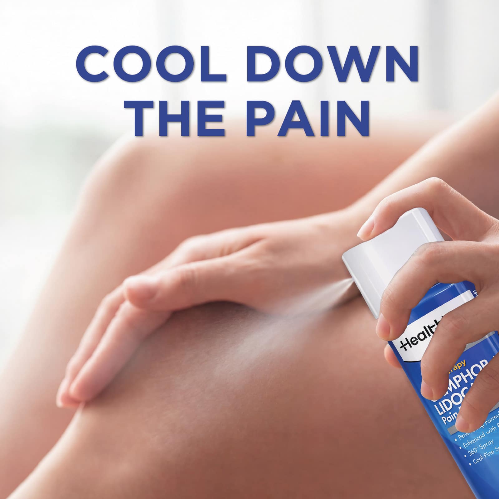 HealthWise Camphor+Lidocaine Pain Relief Spray - Image 3