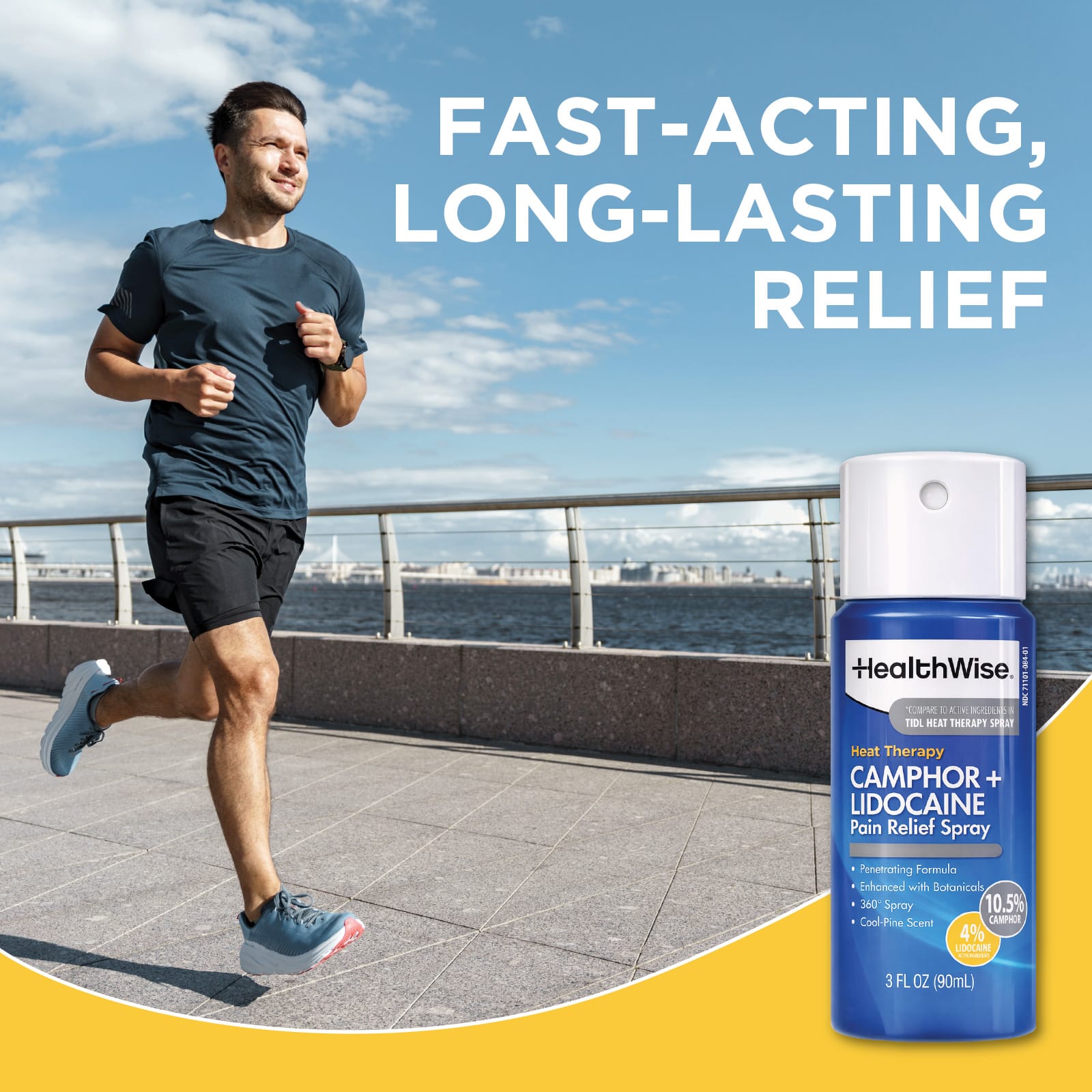 HealthWise Camphor+Lidocaine Pain Relief Spray - Image 4