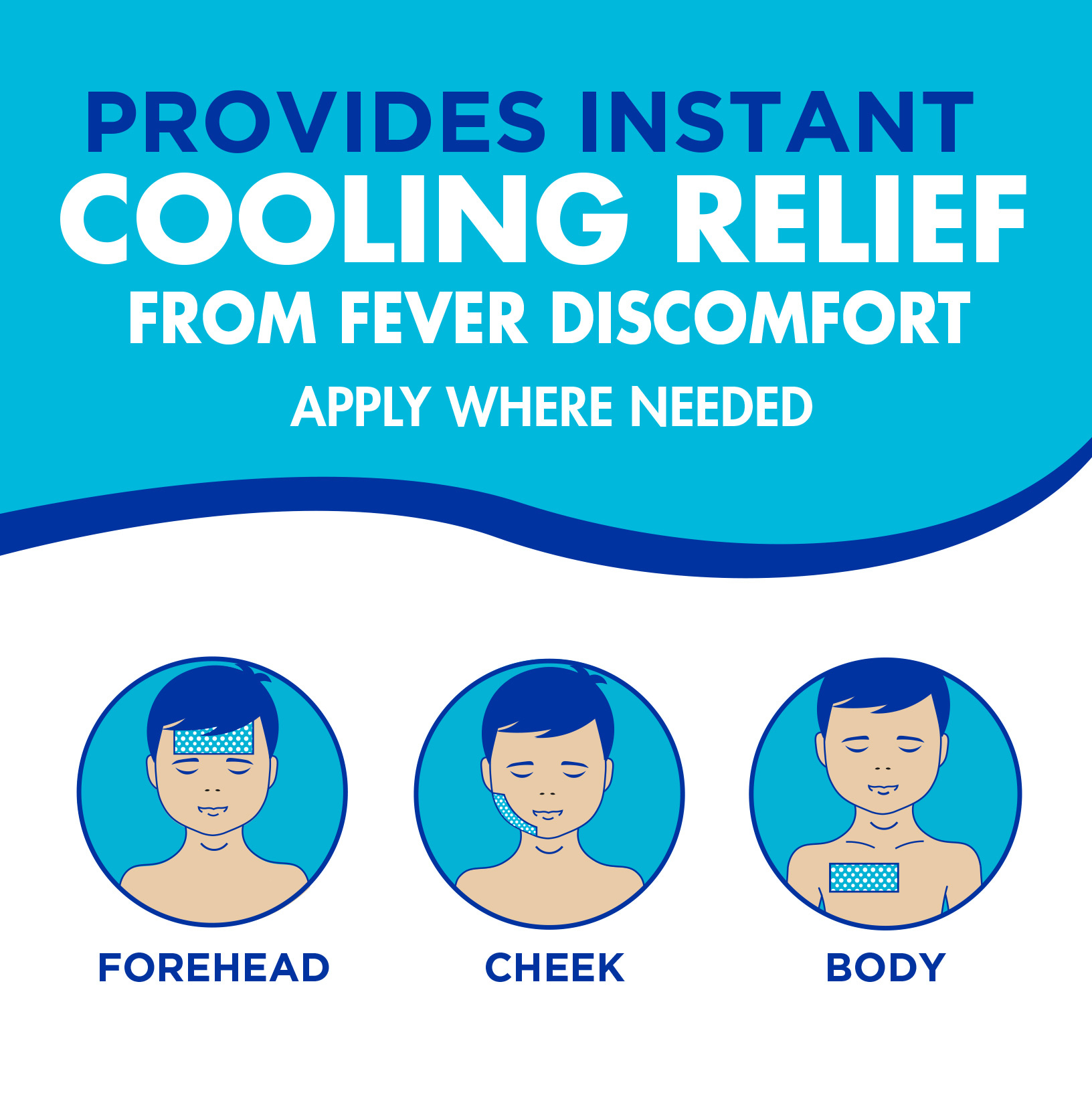 TheraCare Children’s Instant Cool Gel Patches, 4 Count - Image 3