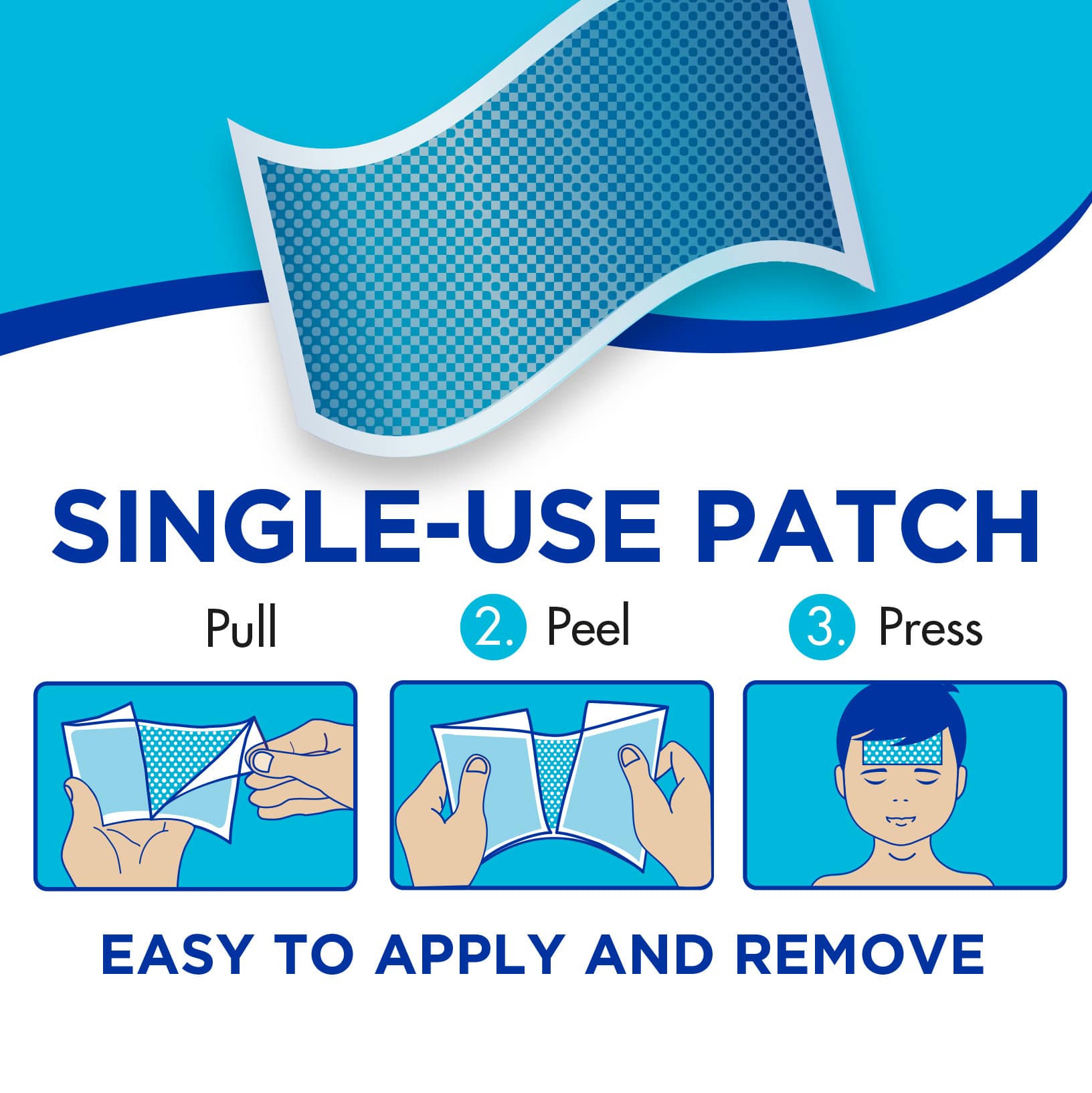 TheraCare Children’s Instant Cool Gel Patches, 4 Count - Image 6