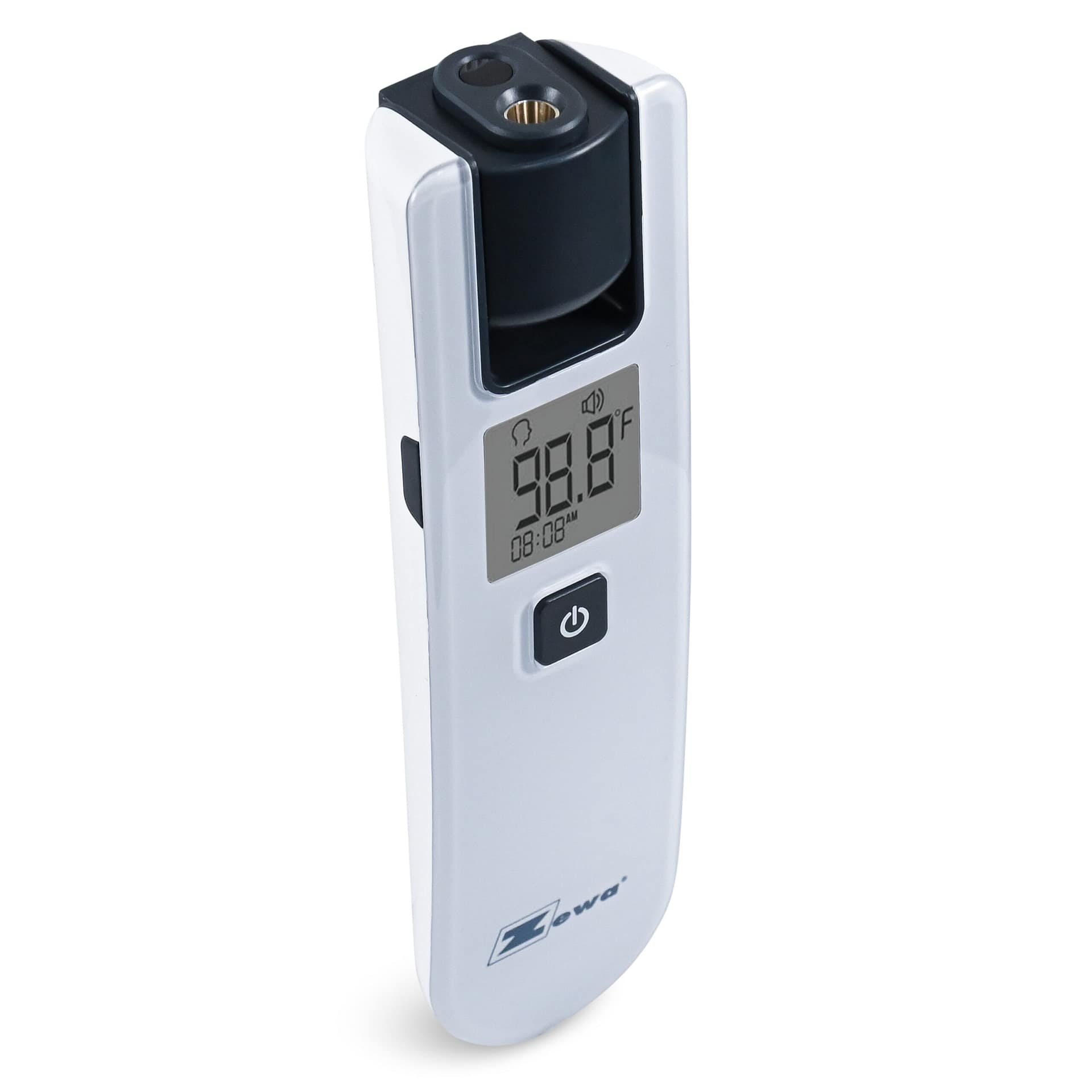 Infrared non-touch thermometer with rotating sensor