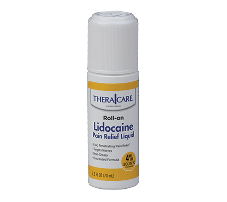 TheraCare® Lidocaine Pain Relief Roll-On | 4% Lidocaine | 2.5 oz. 73 mL