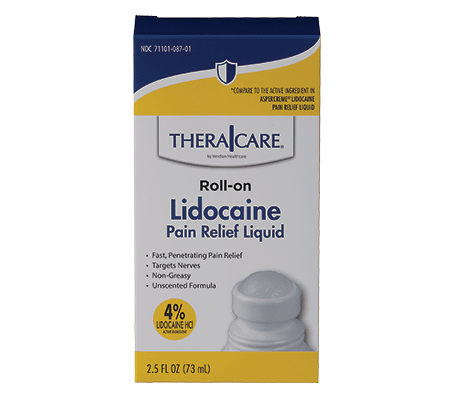 TheraCare® Lidocaine Pain Relief Roll-On | 4% Lidocaine | 2.5 oz. 73 mL - Image 2