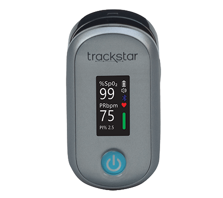 Trackstar™ Pulse Oximeter | Bluetooth | Trackstar Wellness App | Bluetooth iOS & Android Compatible