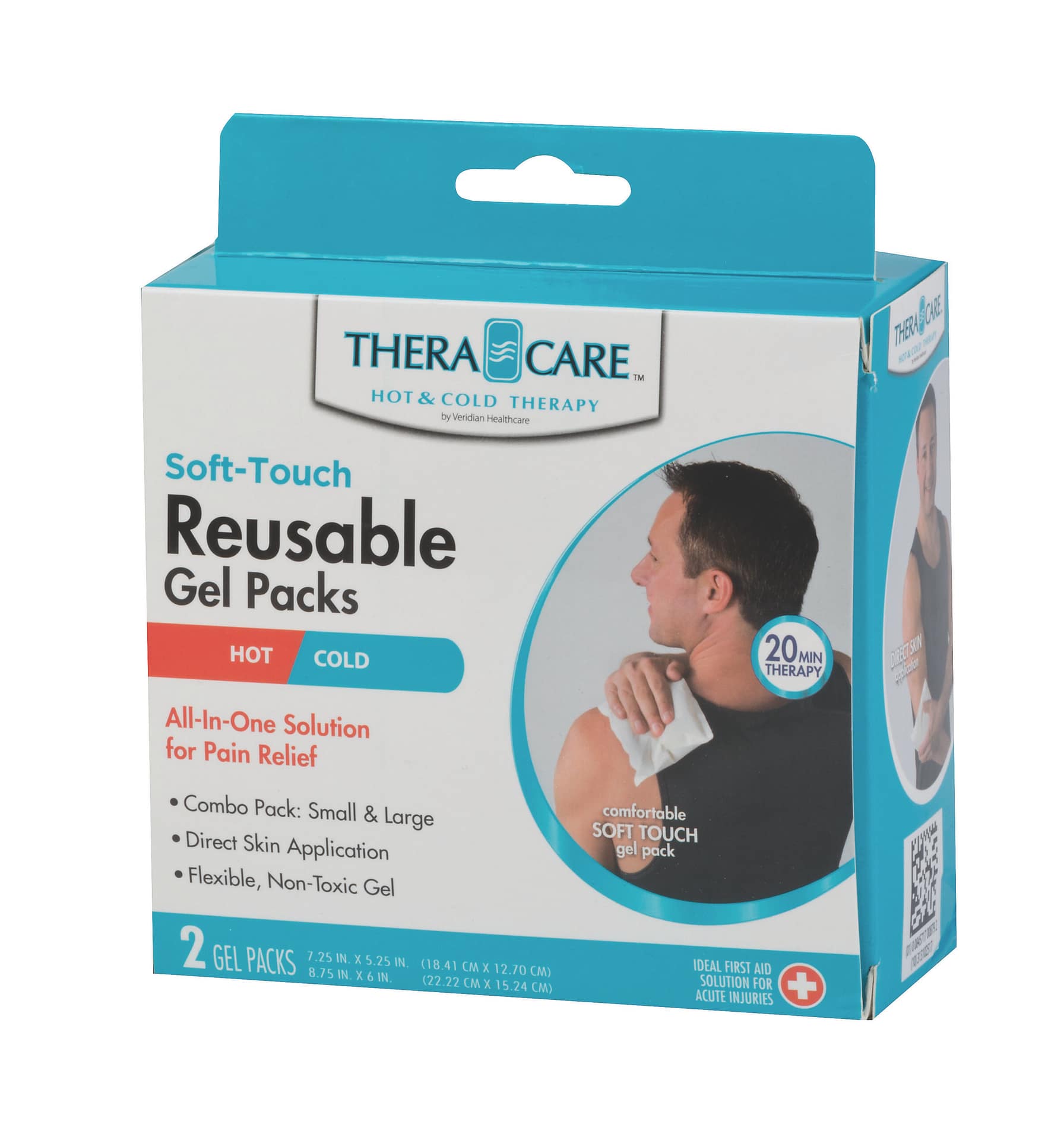 ホームケア2セット TheraCare™ Soft-Touch Reusable Hot/Cold Gel Pack - Veridian Healthcare
